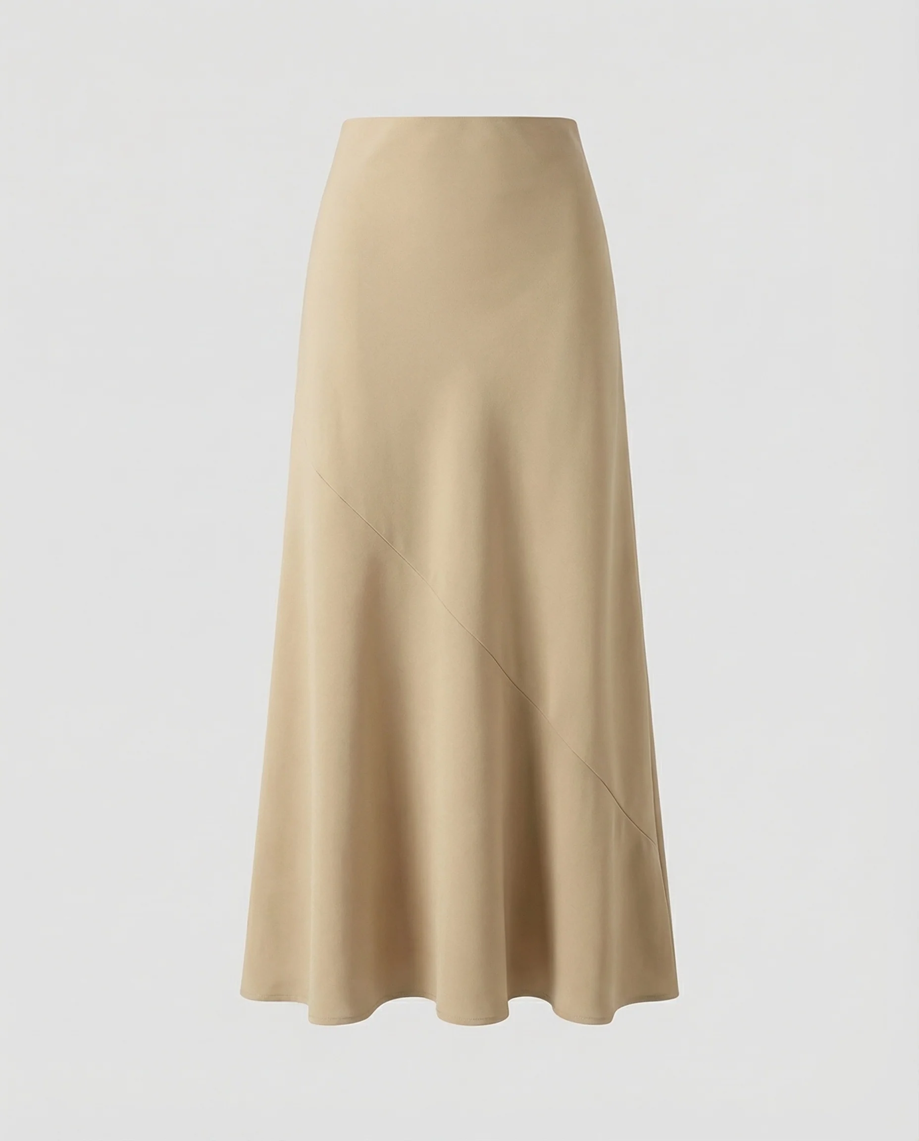 Damen Satin Maxirock A Linie - Image 5