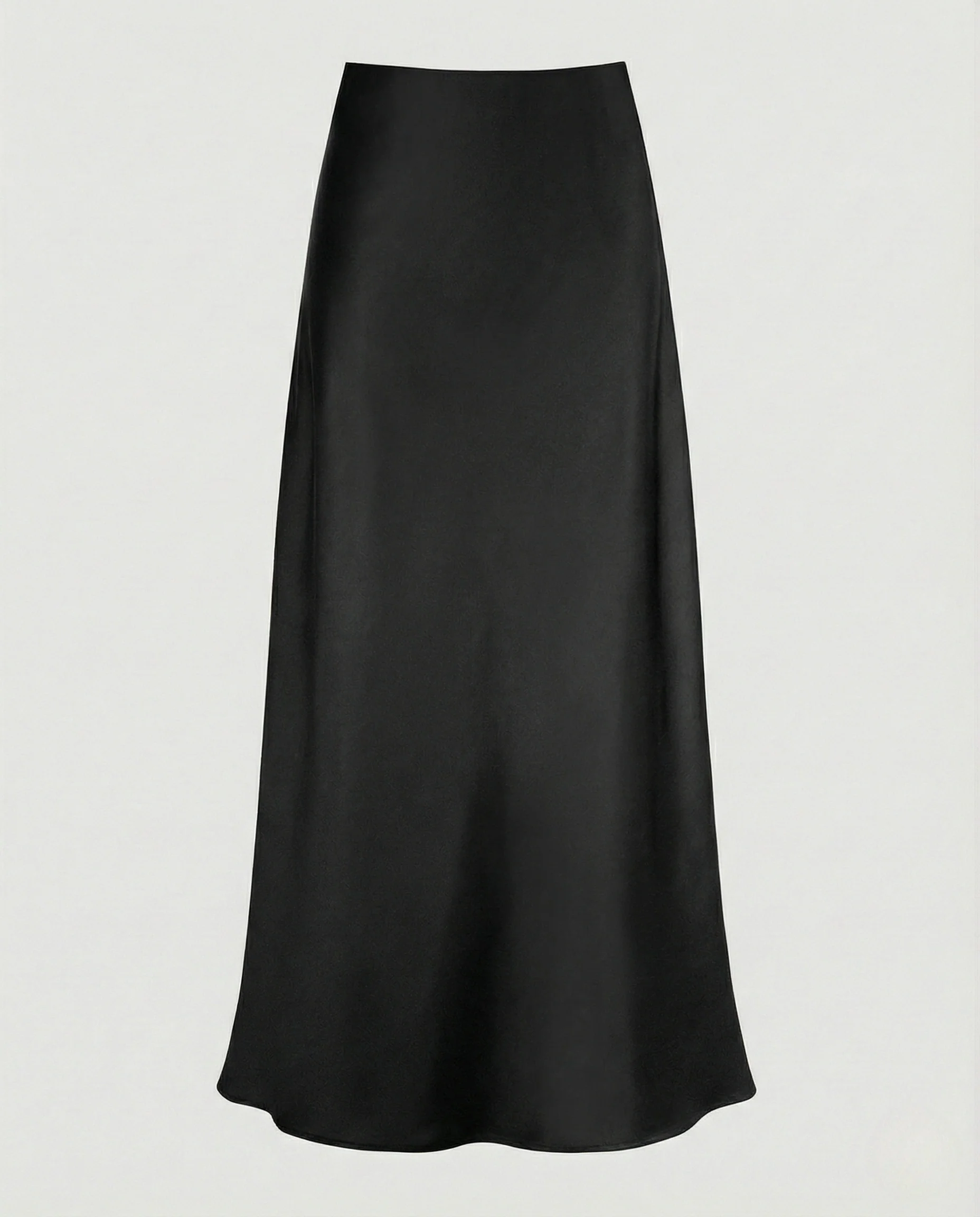 Maxirock Damen Satin A-Linie - Image 10
