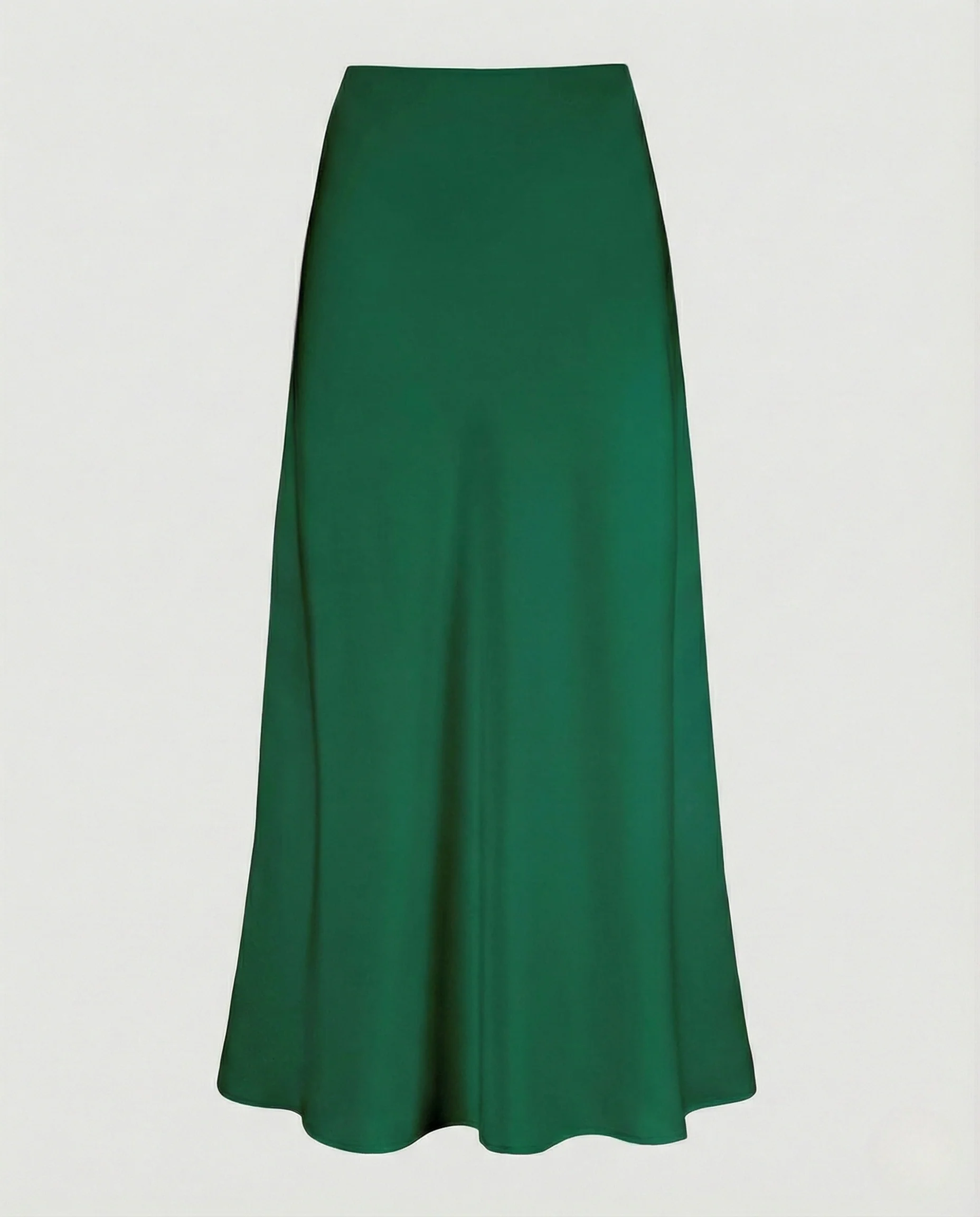 Maxirock Damen Satin A-Linie - Image 13
