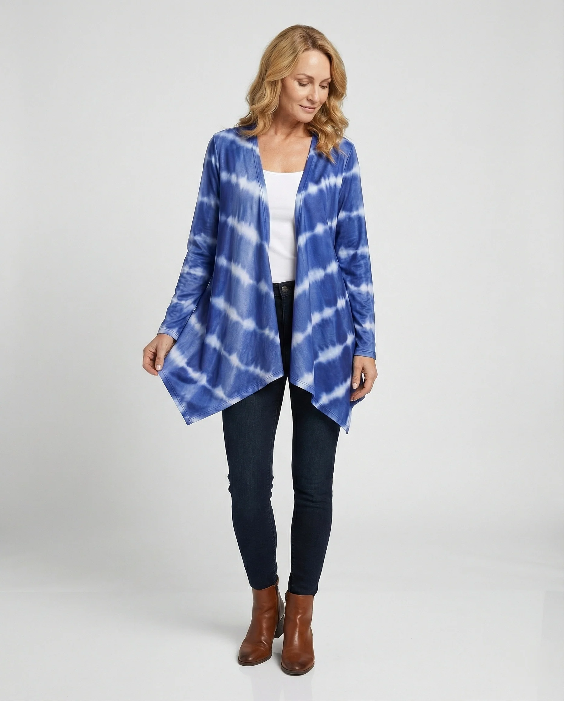 Damen Cardigan Wasserfall Batik - Image 2
