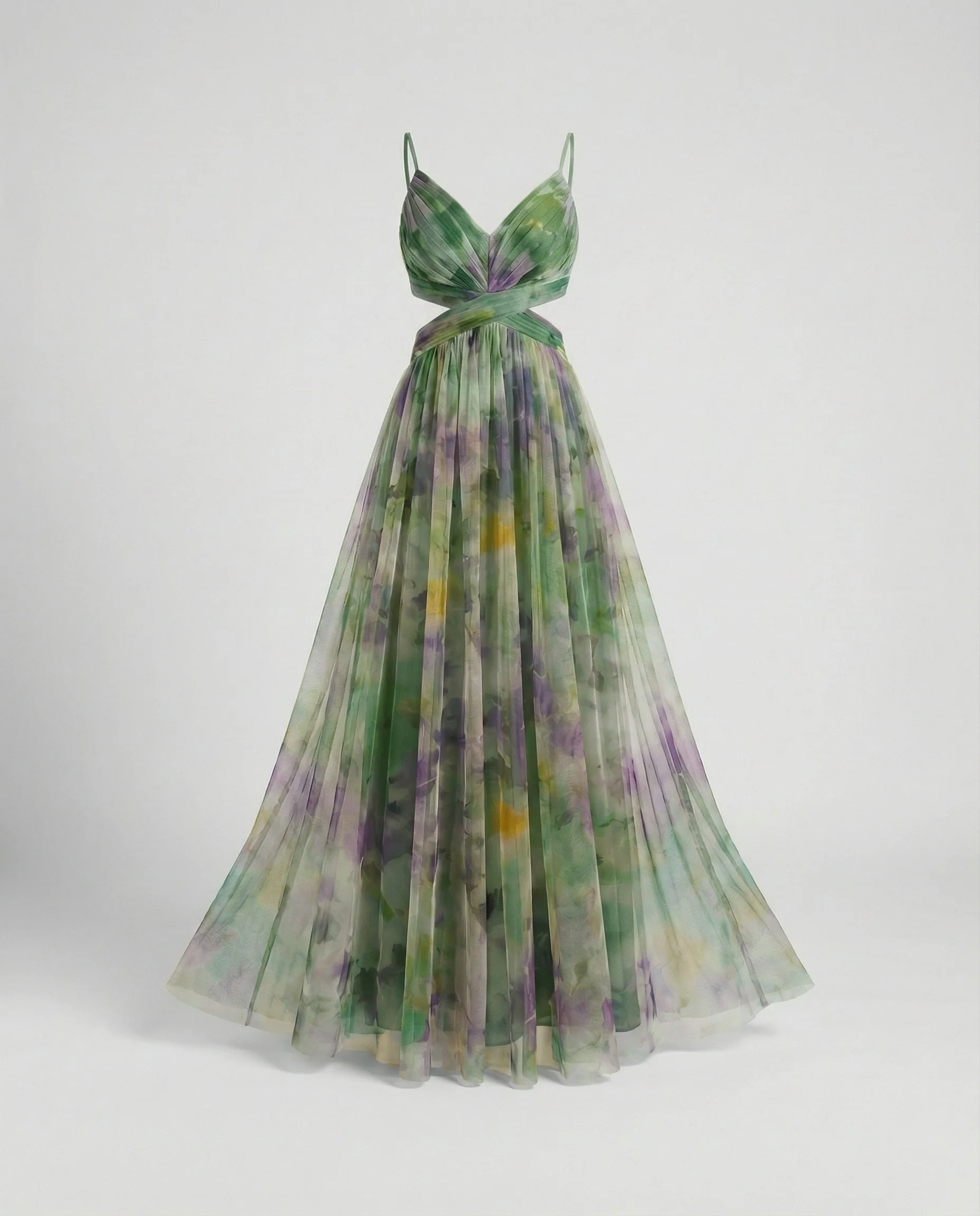 Damen Abendkleid Chiffon mit Cut-Out - Image 5