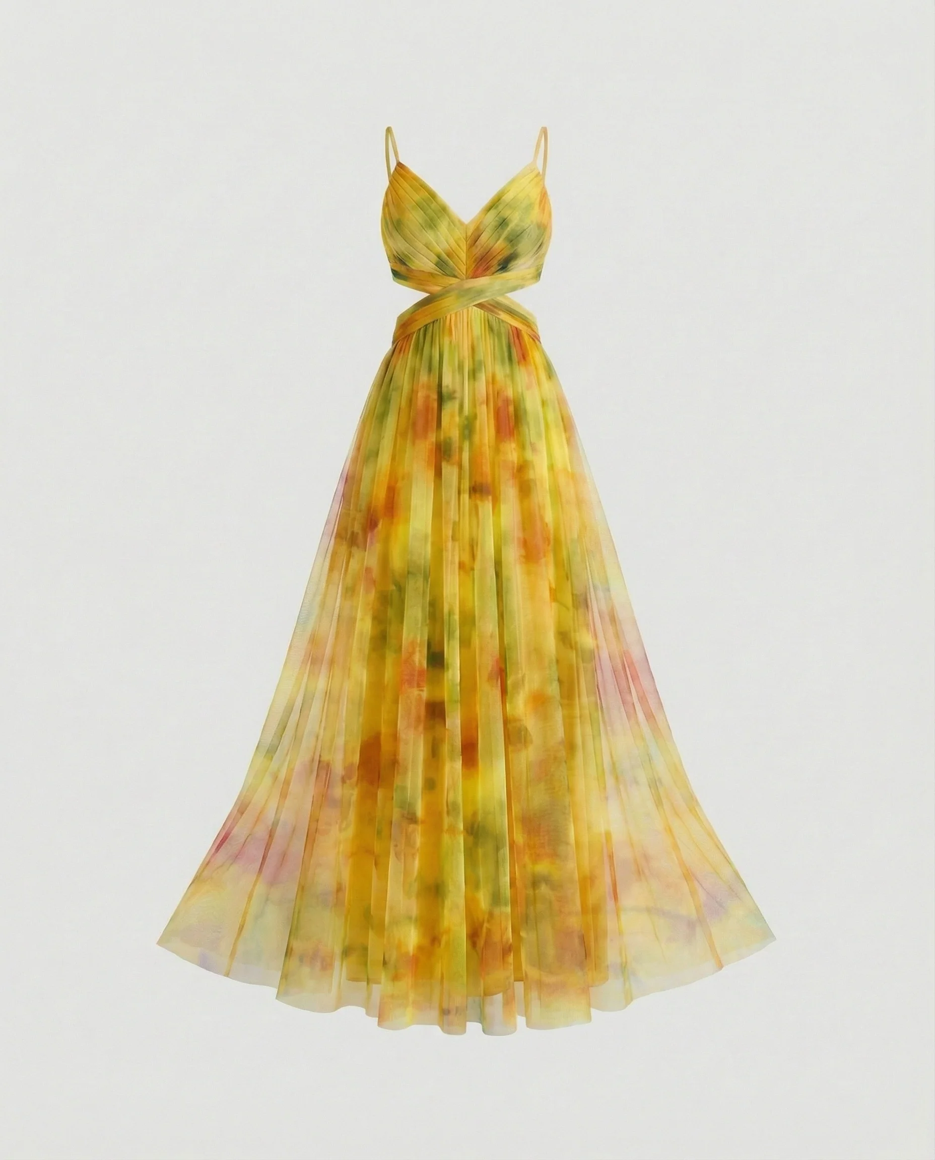 Damen Abendkleid Chiffon mit Cut-Out - Image 6