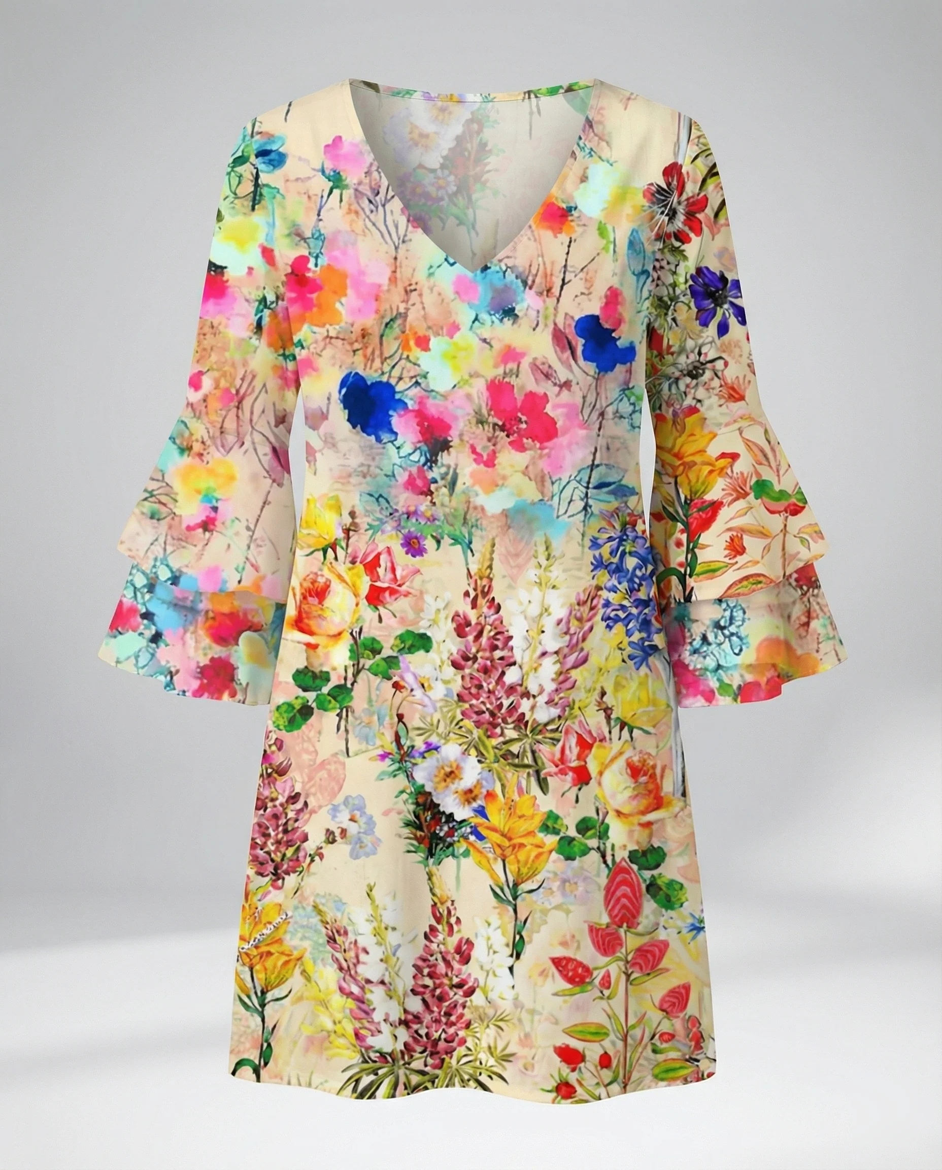 Damen Minikleid floral Sommer - Image 13