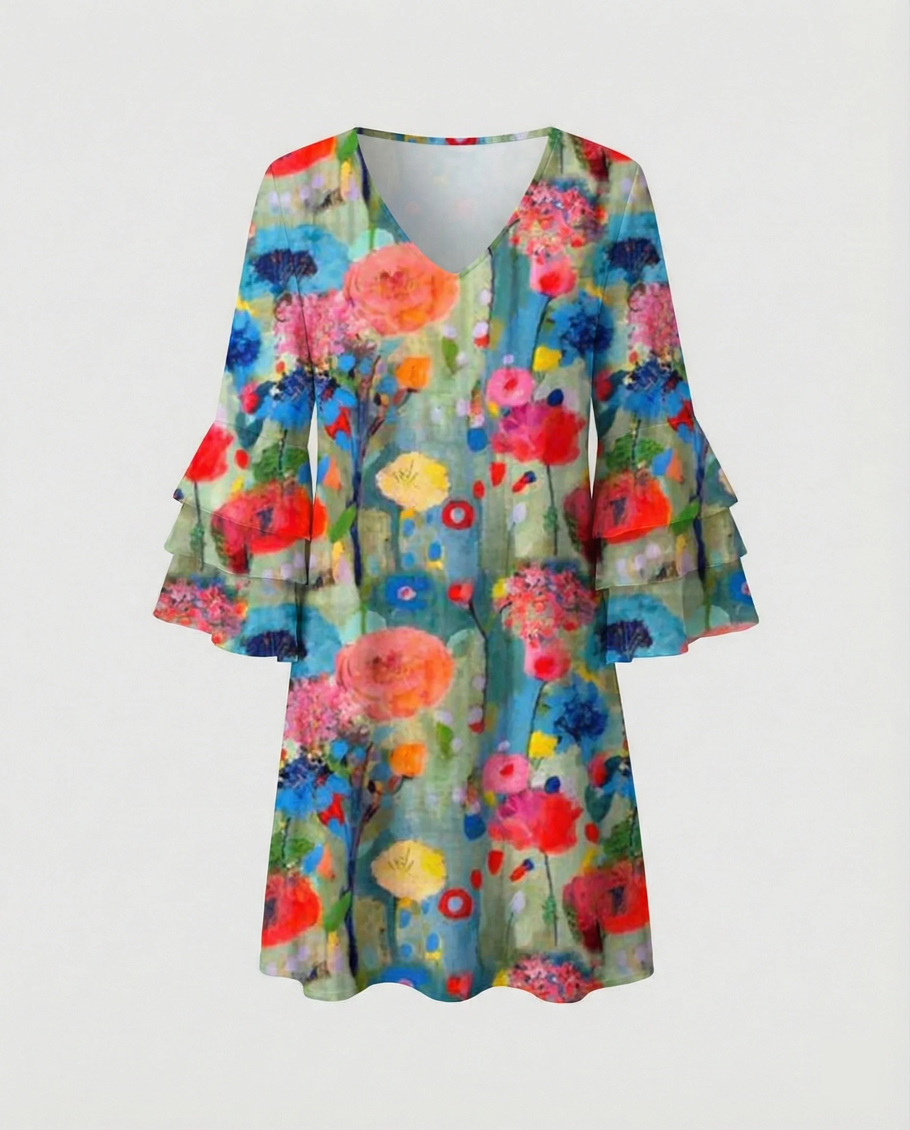Damen Minikleid floral Sommer - Image 8
