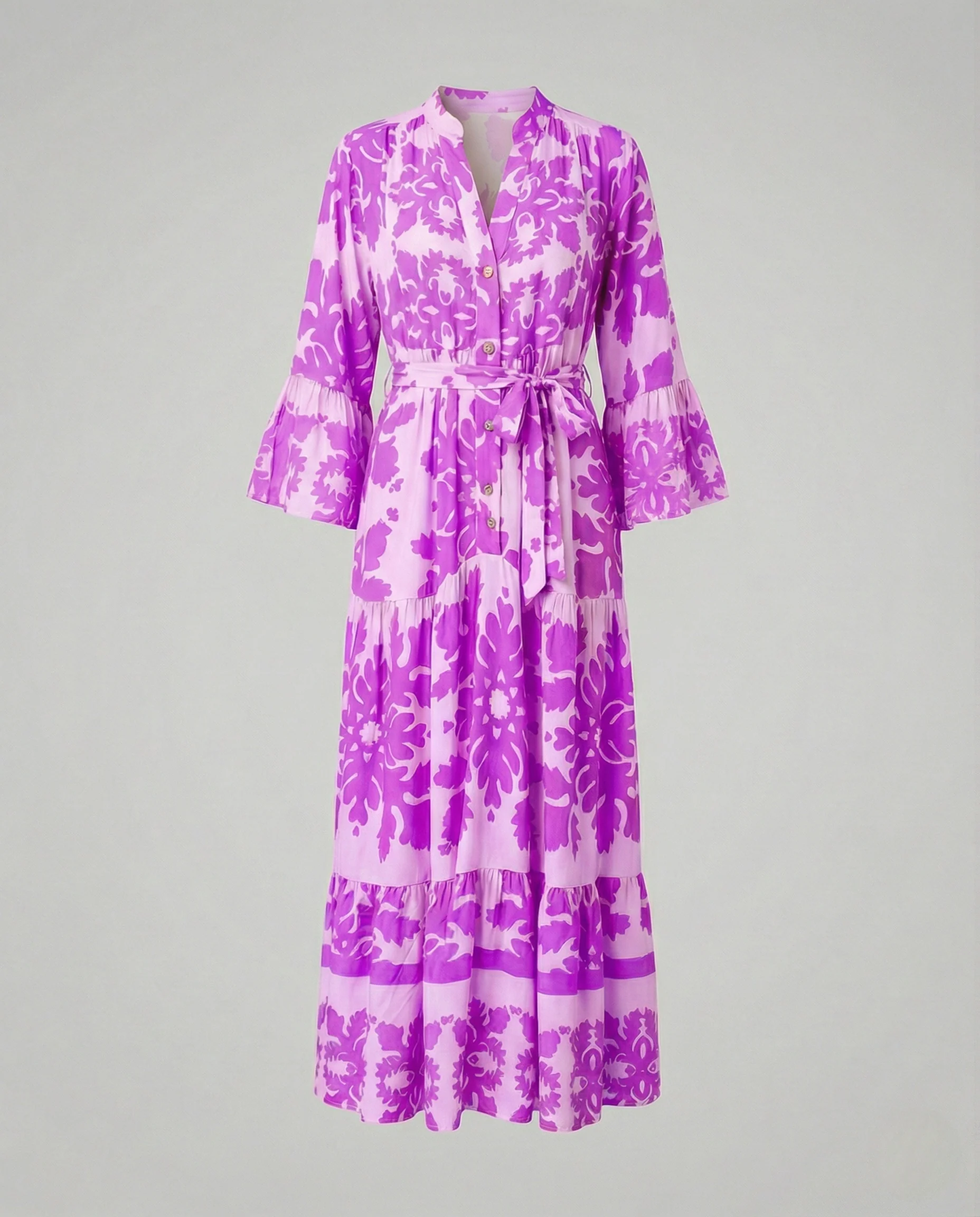 Boho Maxikleid Sommer Damen Volant - Image 10