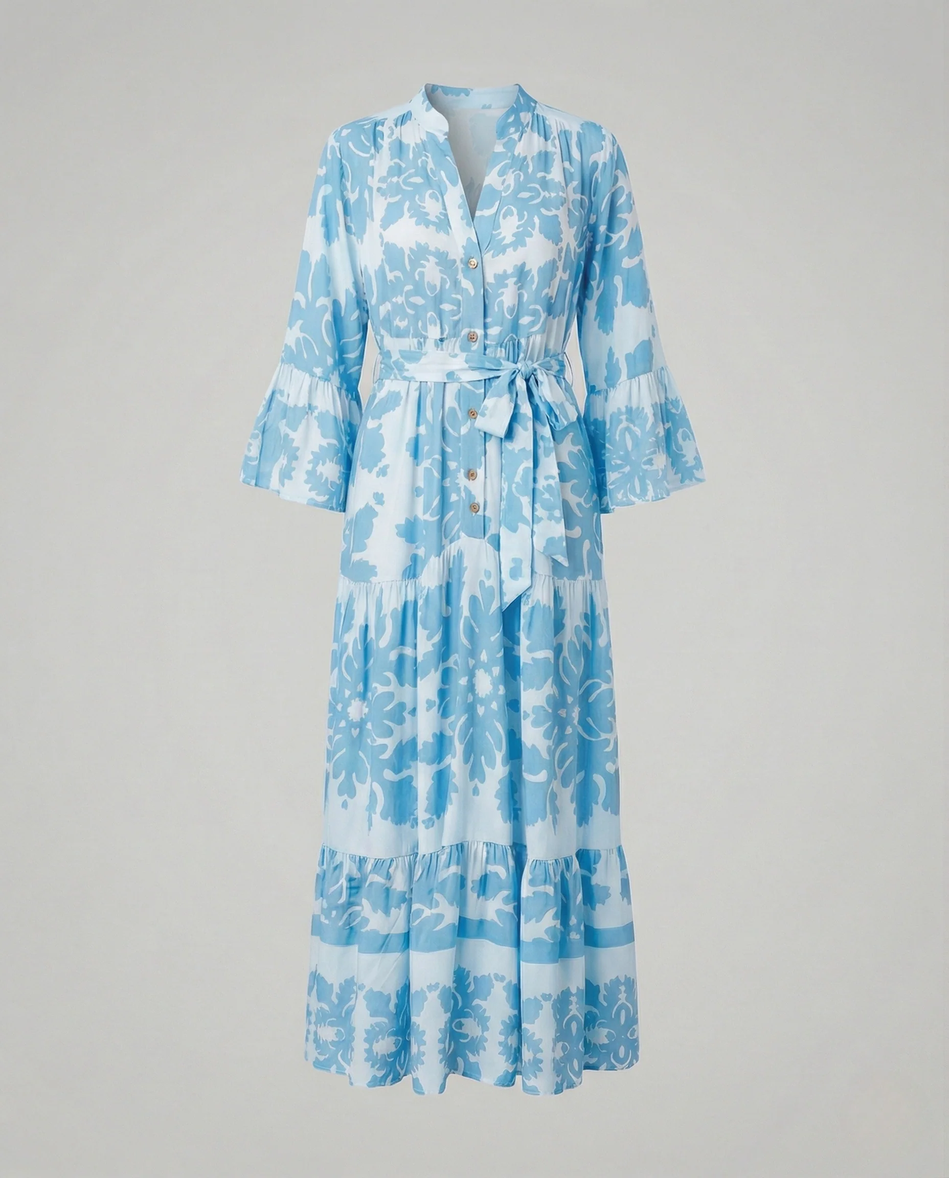 Boho Maxikleid Sommer Damen Volant - Image 7