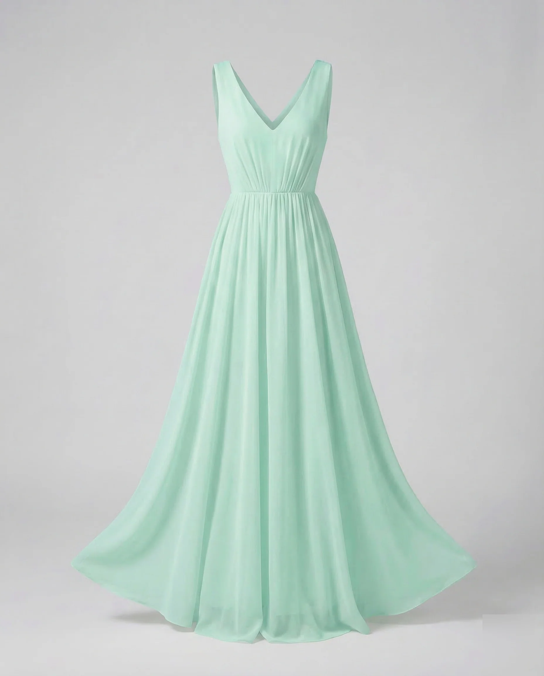 Damen Chiffon Maxikleid Empire - Image 8