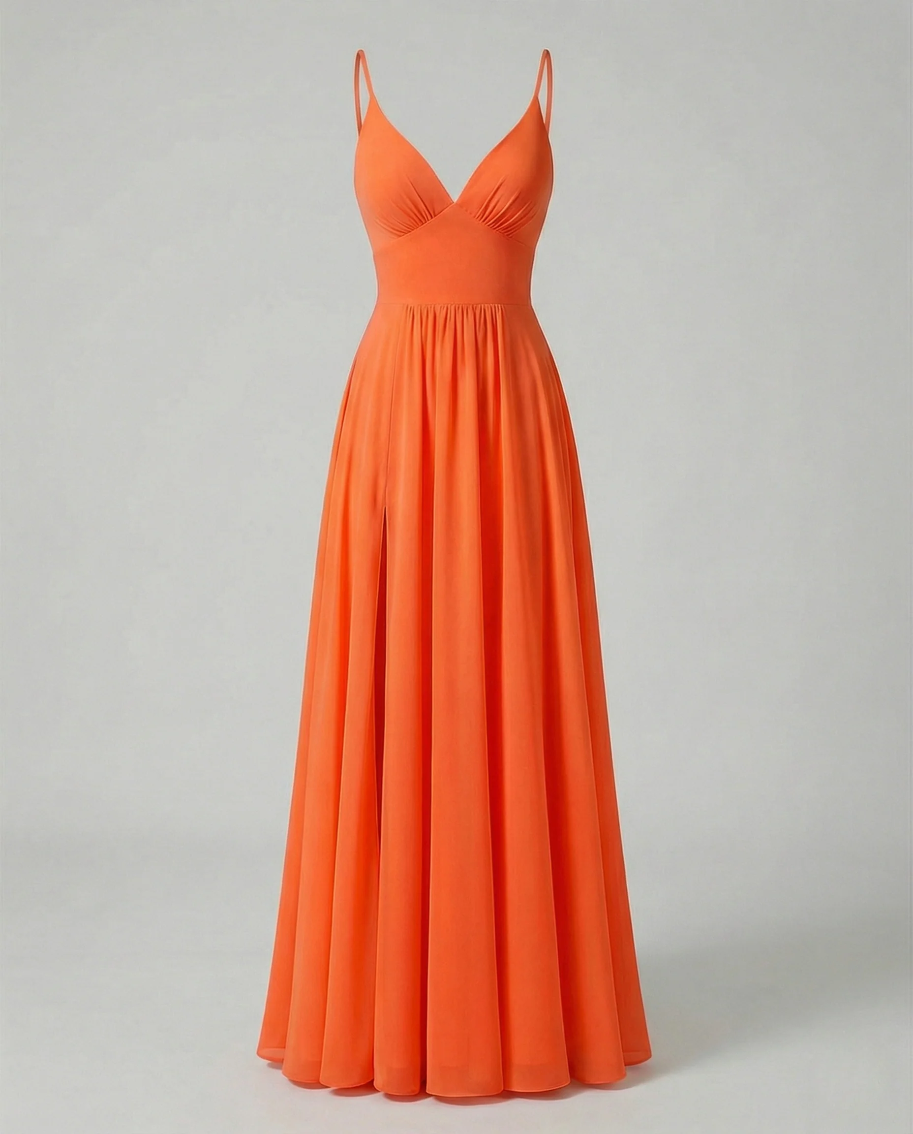 Damen Maxikleid Chiffon V-Ausschnitt - Image 10