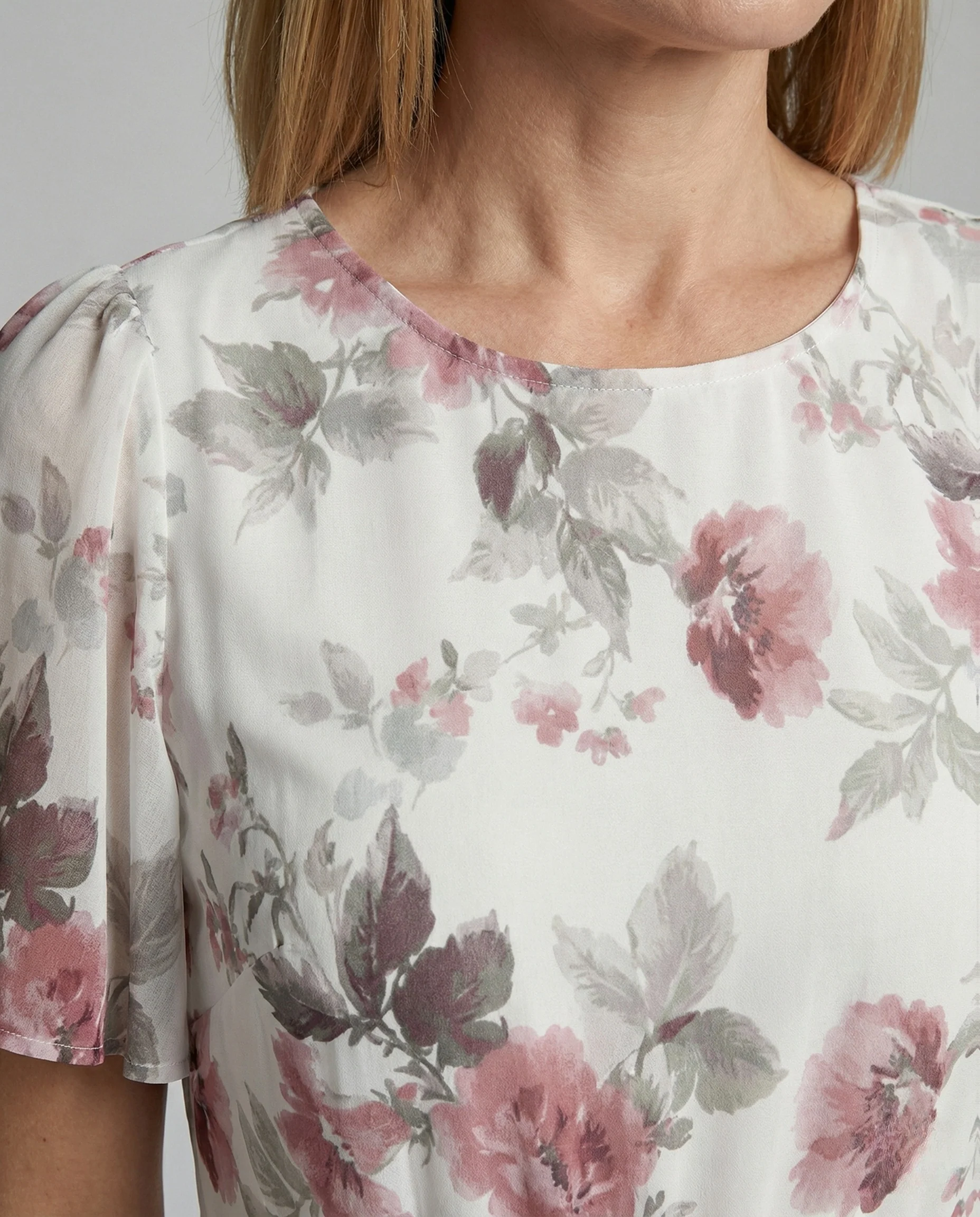 Blumenkleid Maxikleid Sommer Chiffon - Image 3