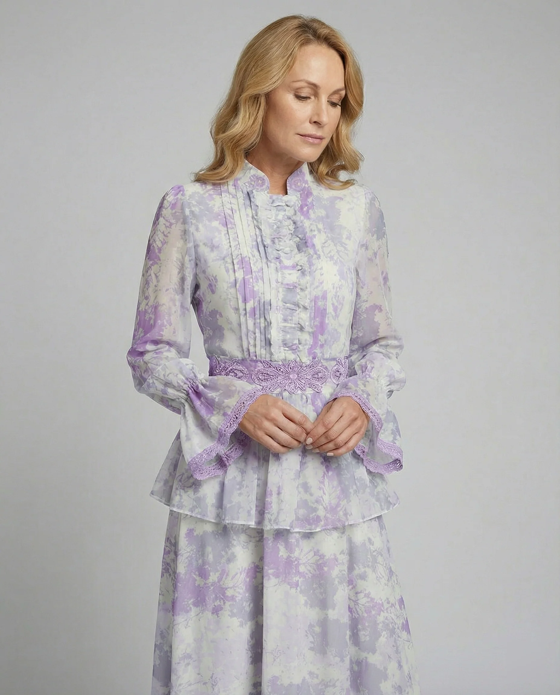 Damen Maxikleid Chiffon elegant - Image 12