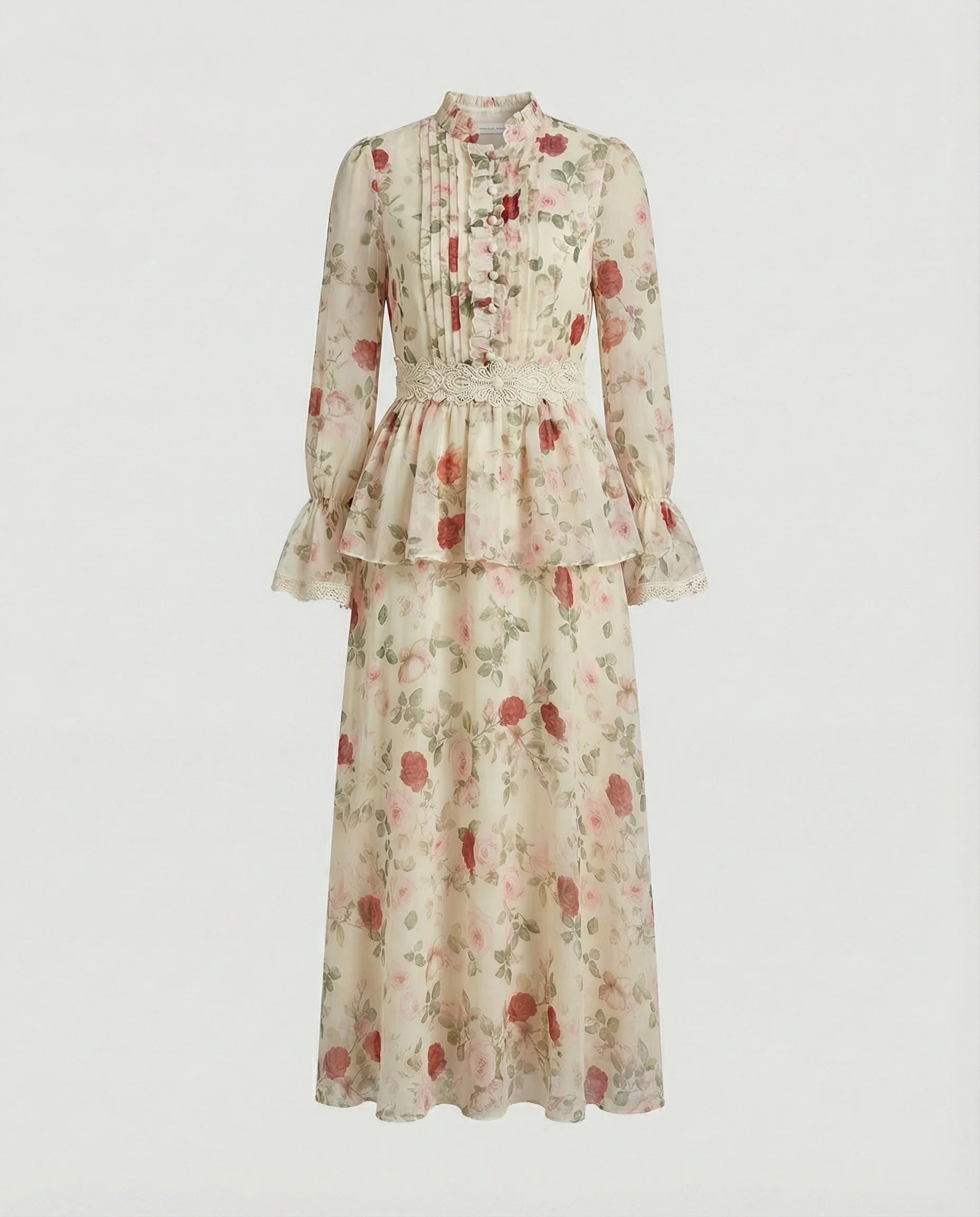 Damen Maxikleid Chiffon elegant - Image 9