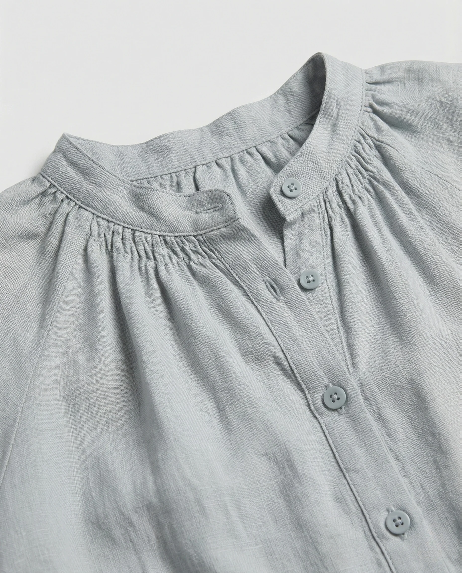 Damen Maxi Hemdkleid mit Bindegürtel - Image 4