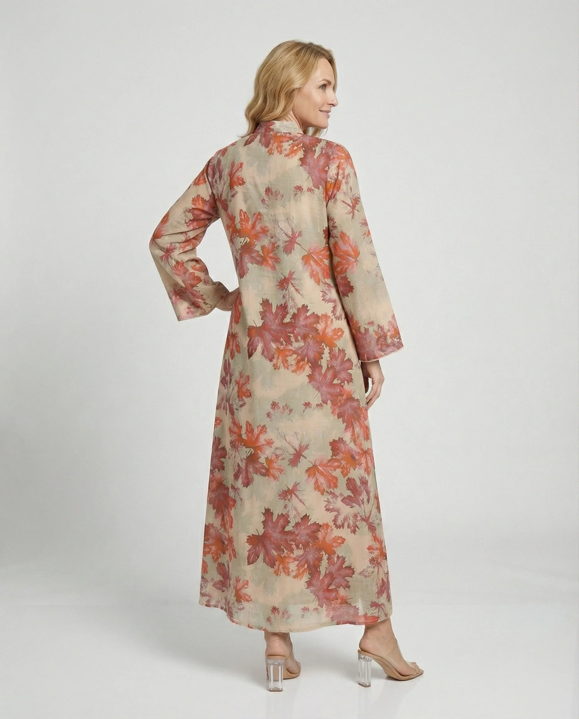Maxikleid Damen Kimono Stil - Image 2