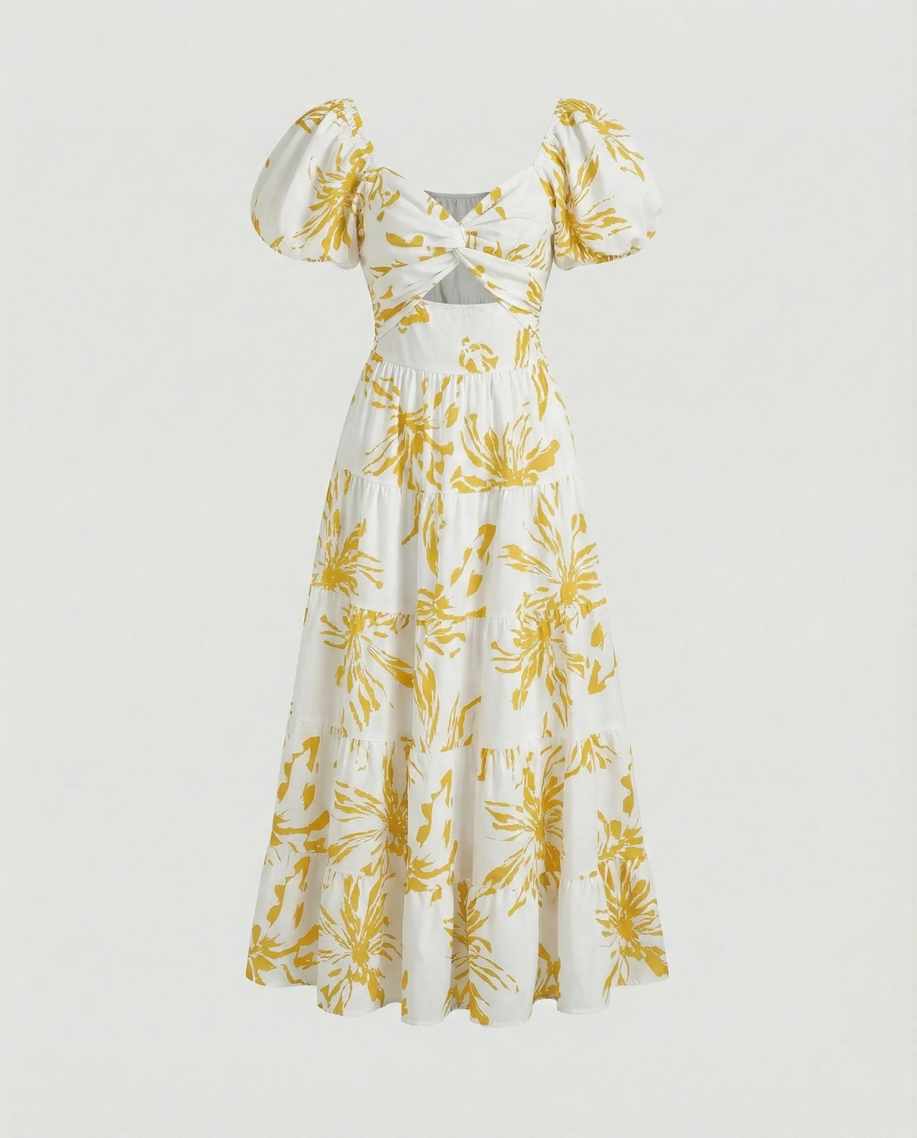 Carmen Maxikleid Mit Puffärmeln Damen - Image 8