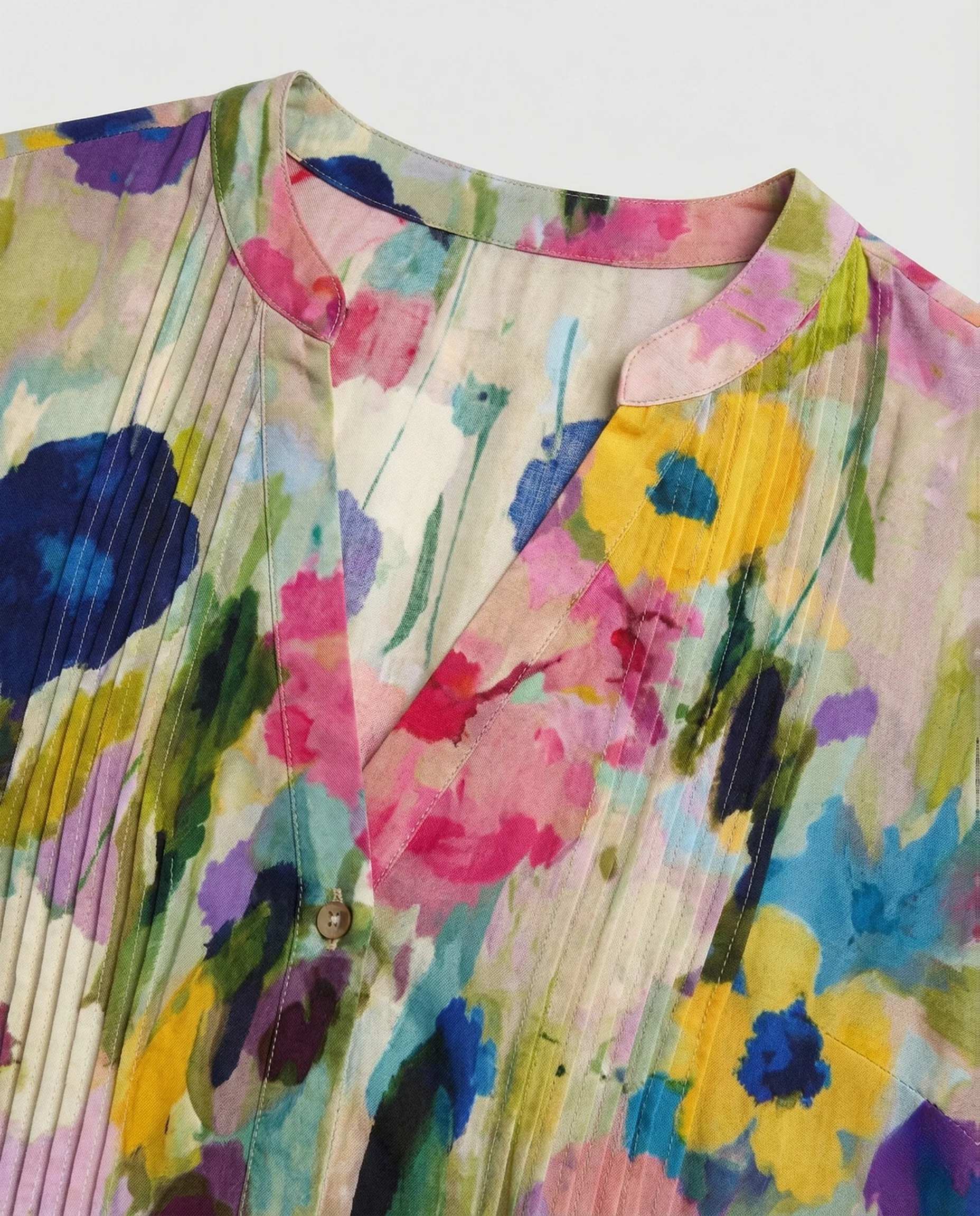 Damen Maxikleid floral V-Ausschnitt - Image 3