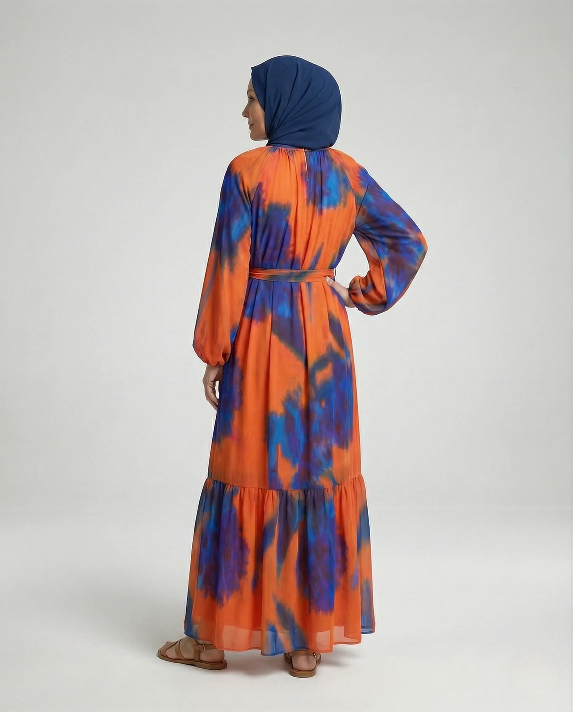 Maxikleid Sommer Damen Stufenrock - Image 2