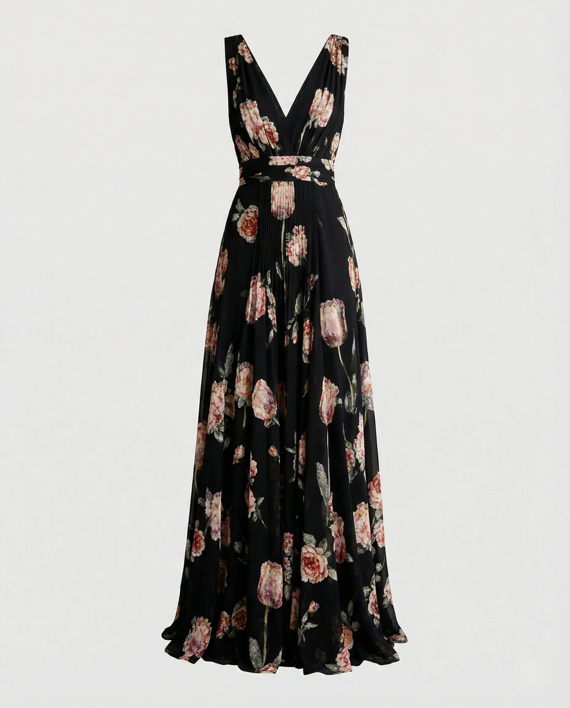 Damen Maxikleid elegant Wickeloptik - Image 4