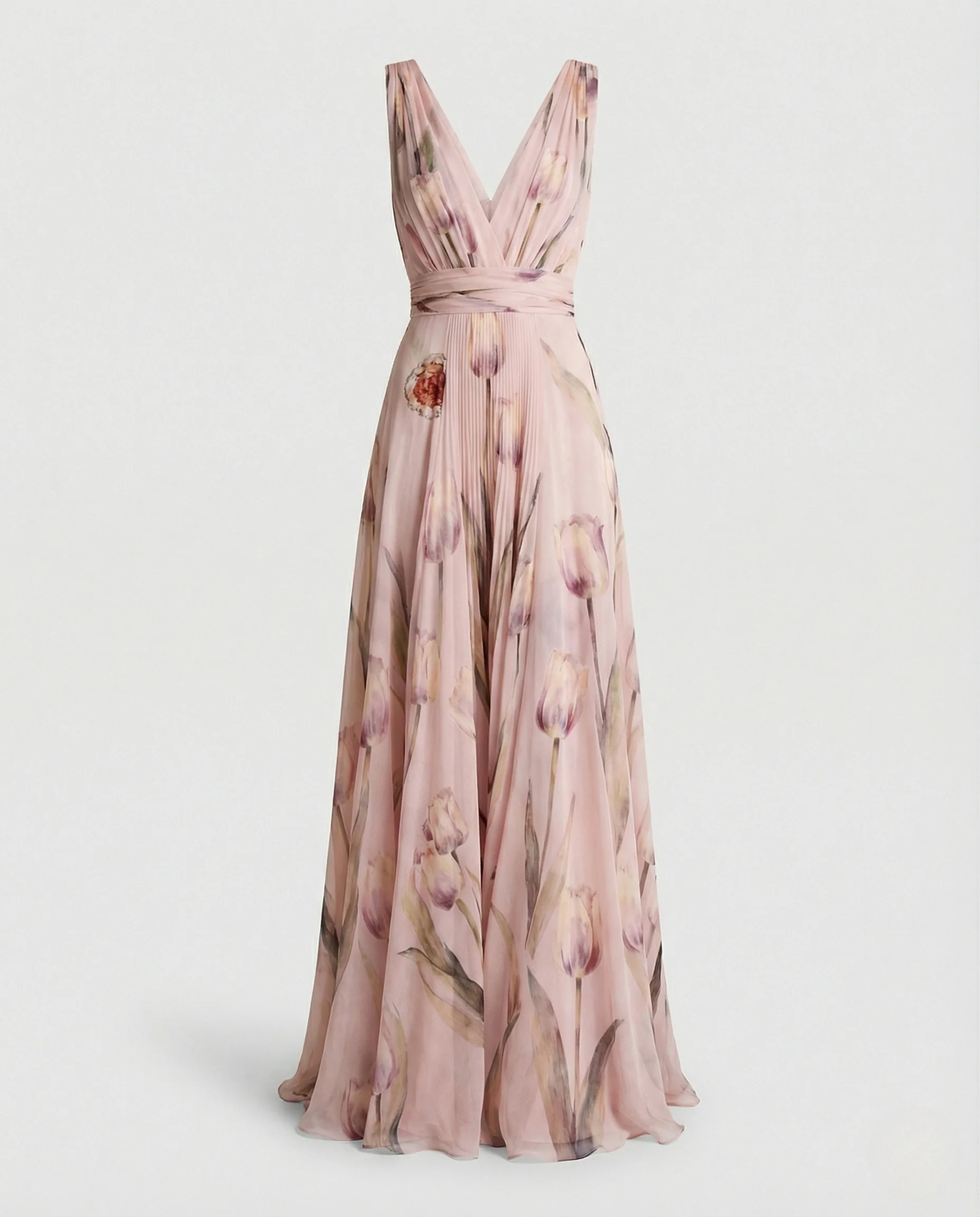 Damen Maxikleid elegant Wickeloptik - Image 6