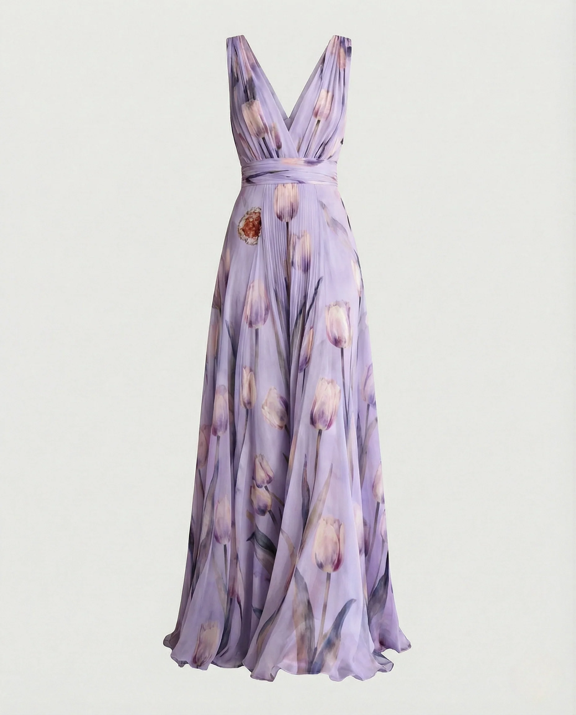 Damen Maxikleid elegant Wickeloptik - Image 7