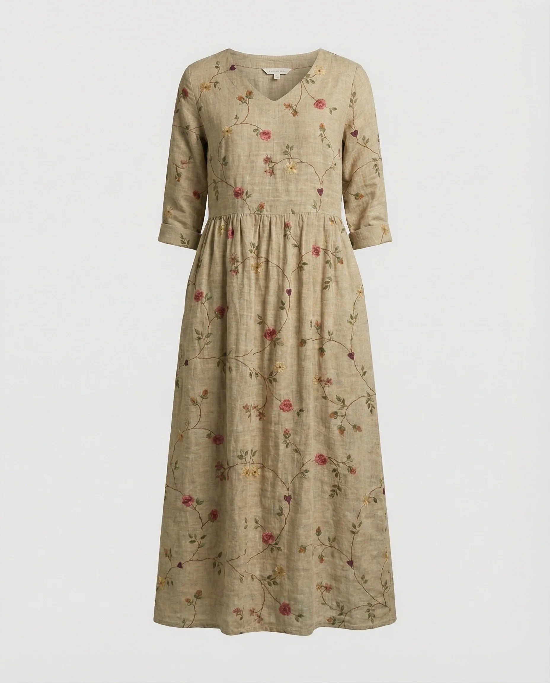 A-Linie Maxikleid Damen Mit Taschen - Image 11