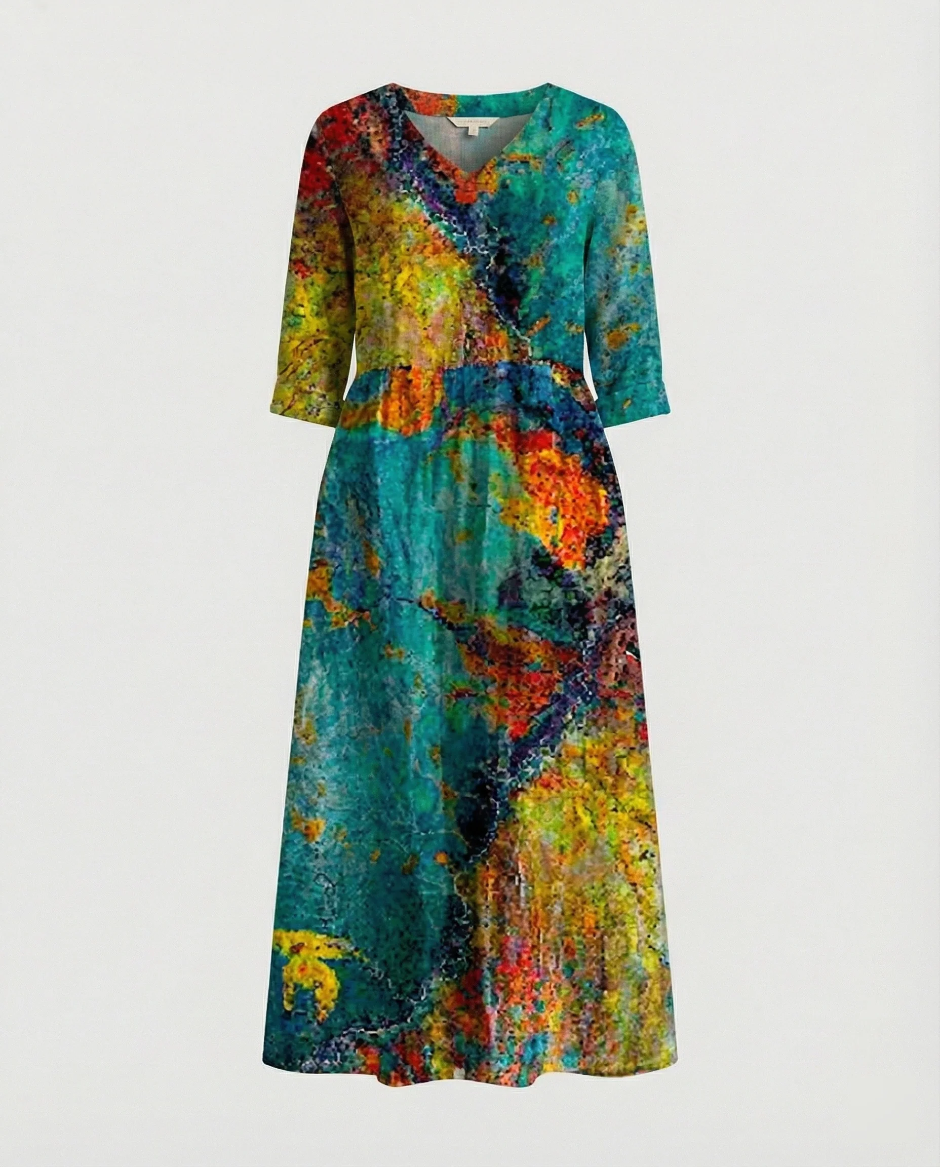 A-Linie Maxikleid Damen Mit Taschen - Image 17