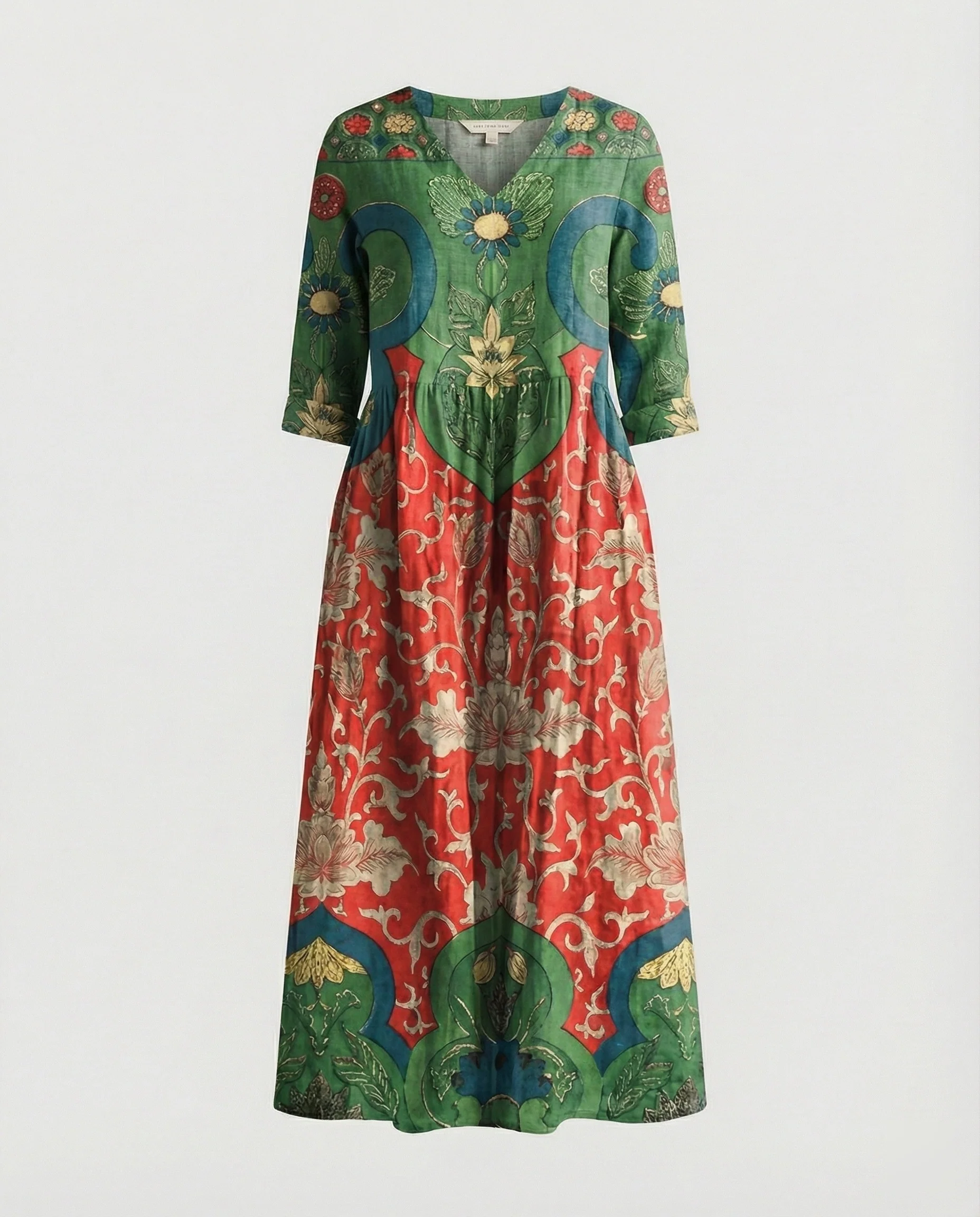 A-Linie Maxikleid Damen Mit Taschen - Image 18