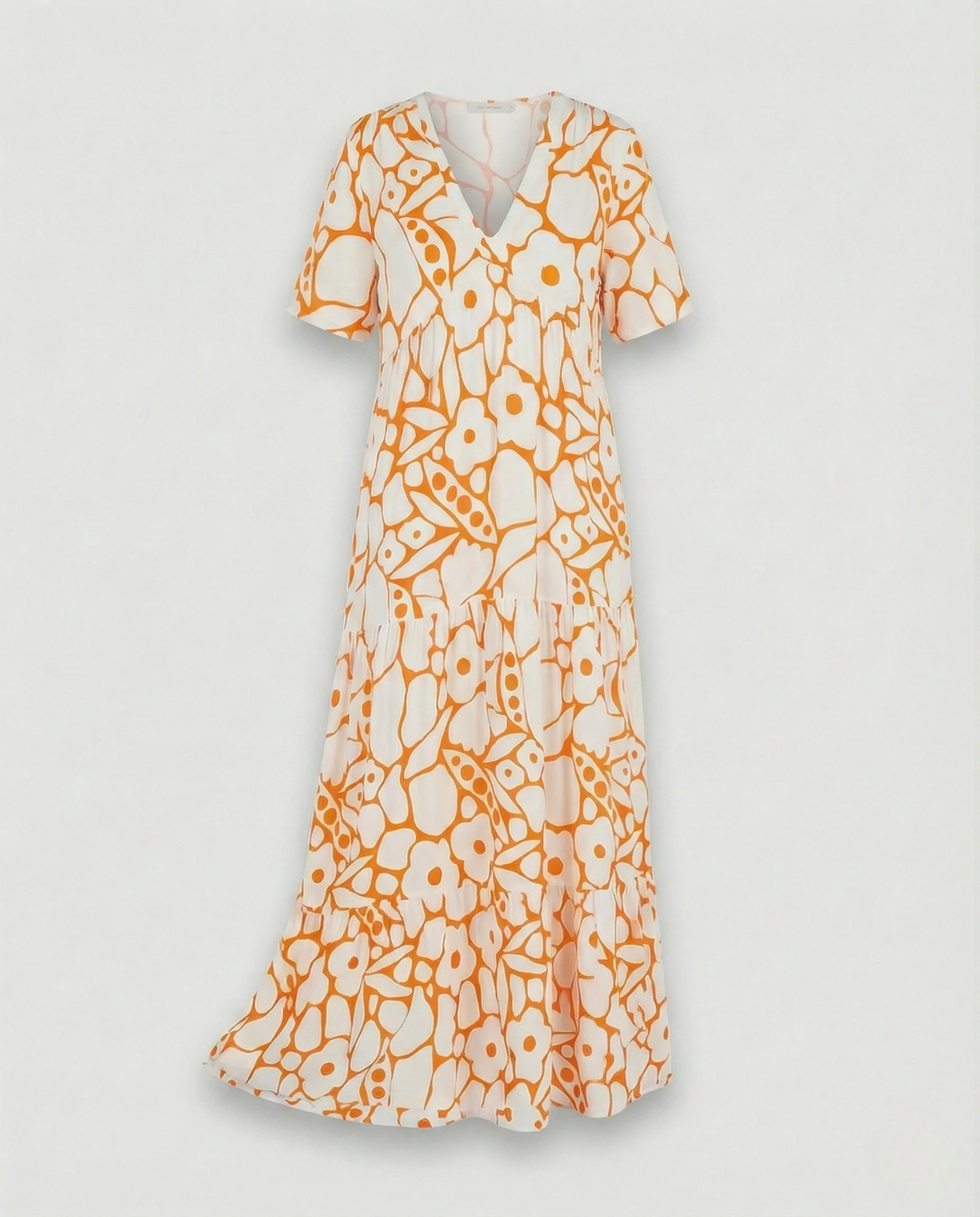 Maxikleid Sommer Damen V-Ausschnitt - Image 5