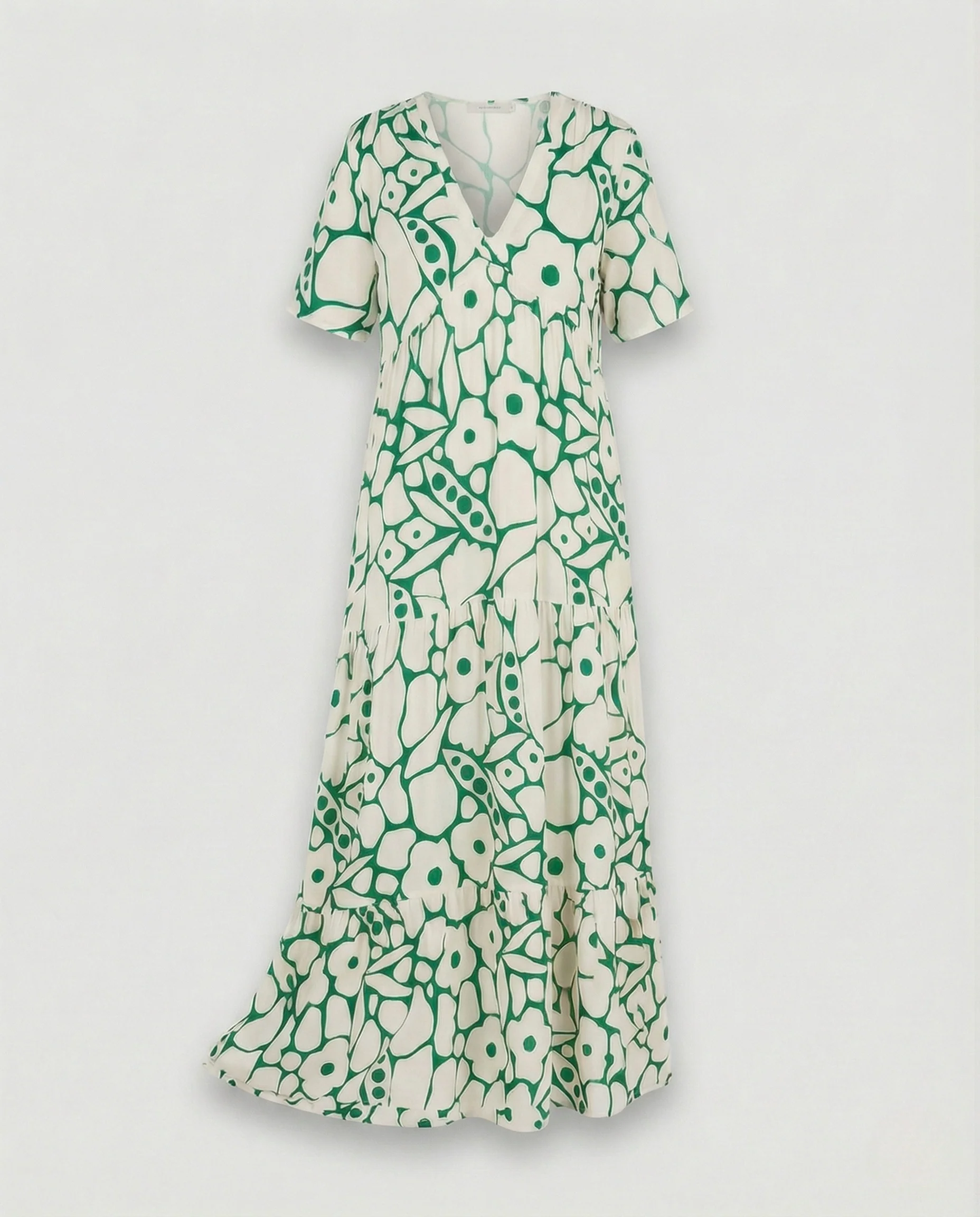 Maxikleid Sommer Damen V-Ausschnitt - Image 7