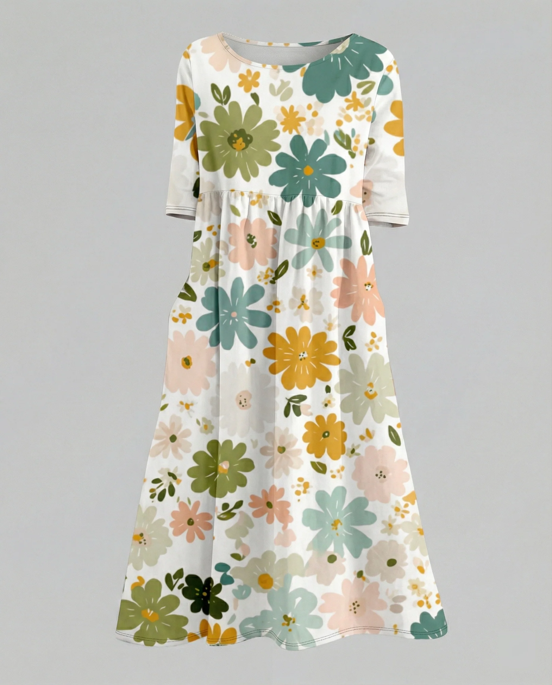 Damen Maxikleid A-Linie fließend - Image 11