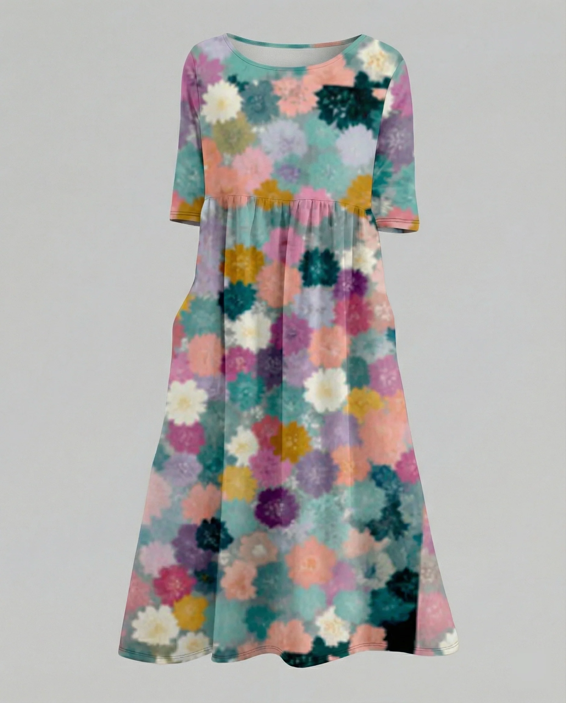 Damen Maxikleid A-Linie fließend - Image 12