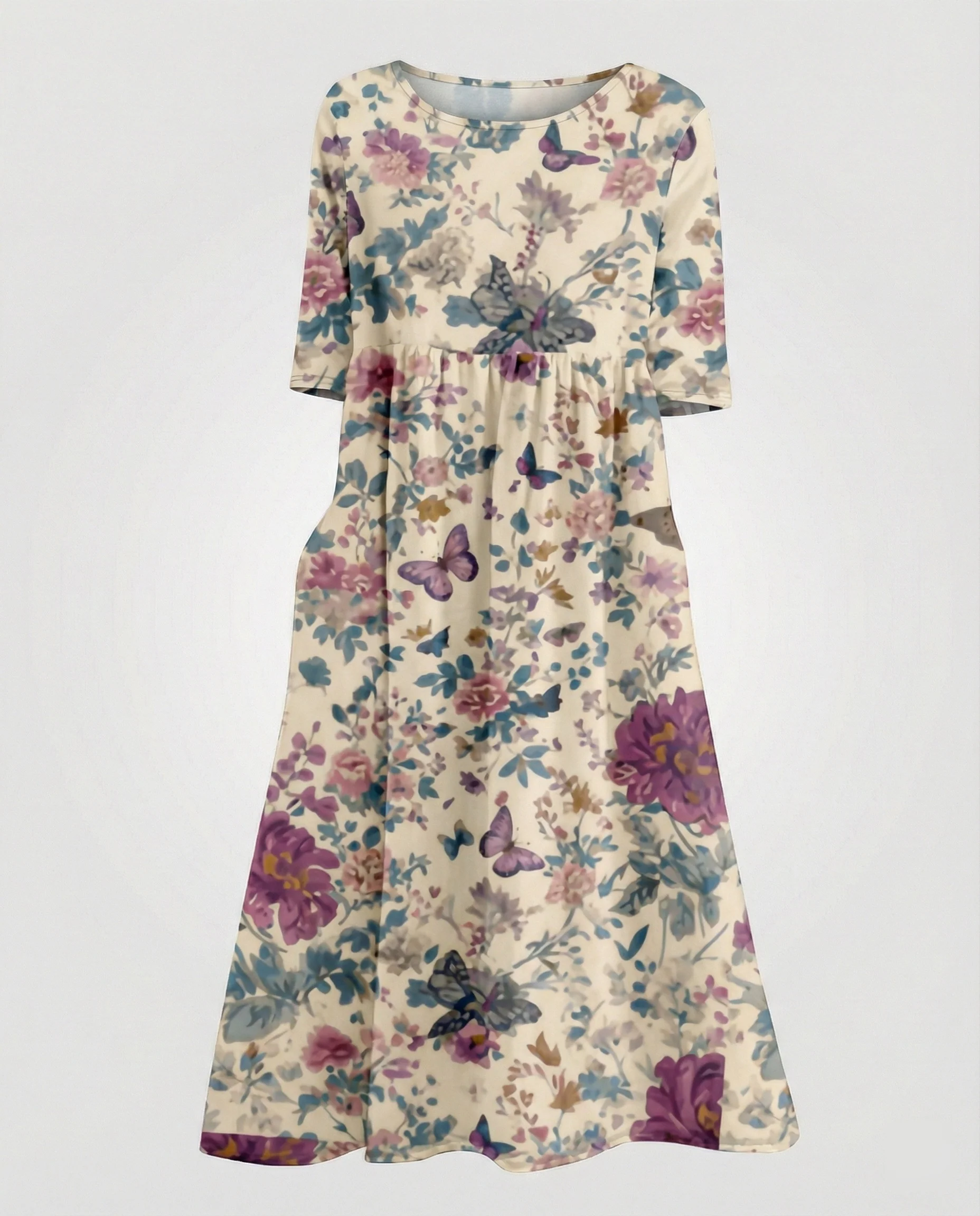Damen Maxikleid A-Linie fließend - Image 20
