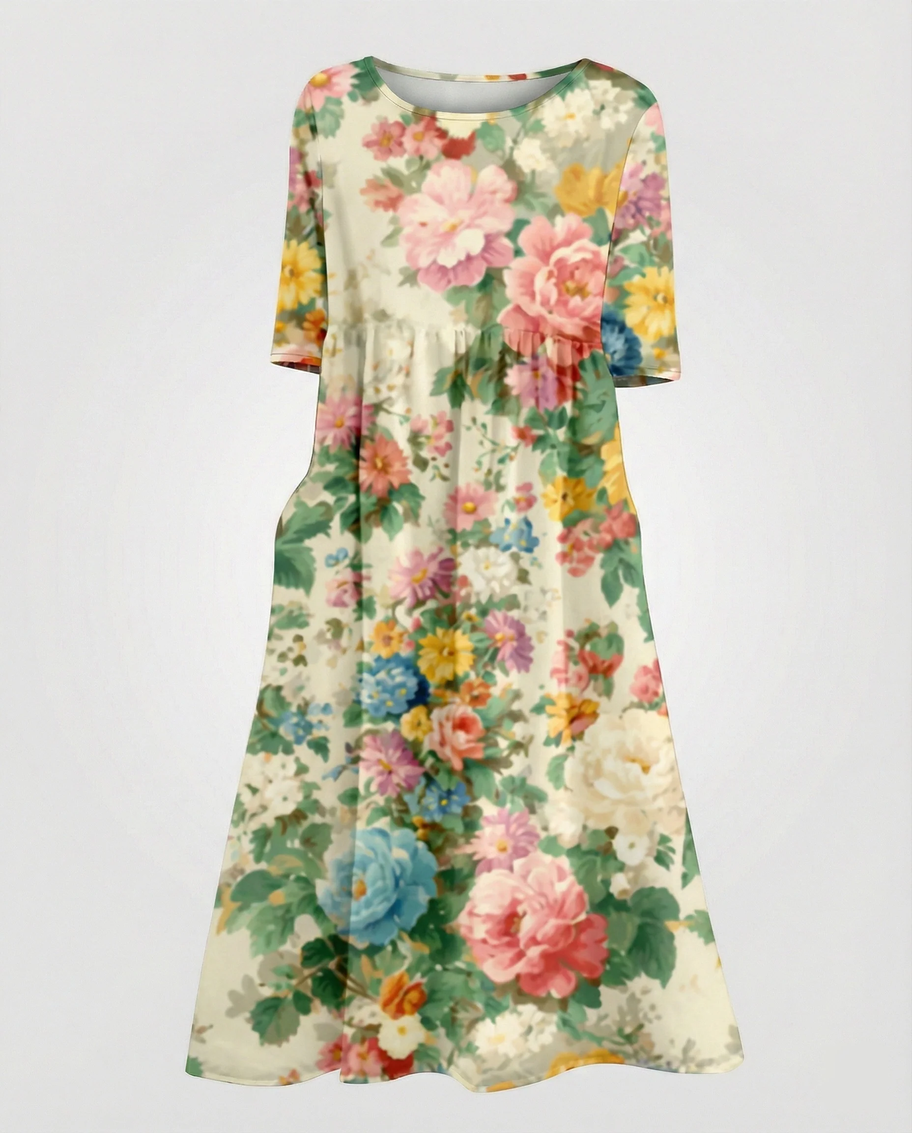 Damen Maxikleid A-Linie fließend - Image 22
