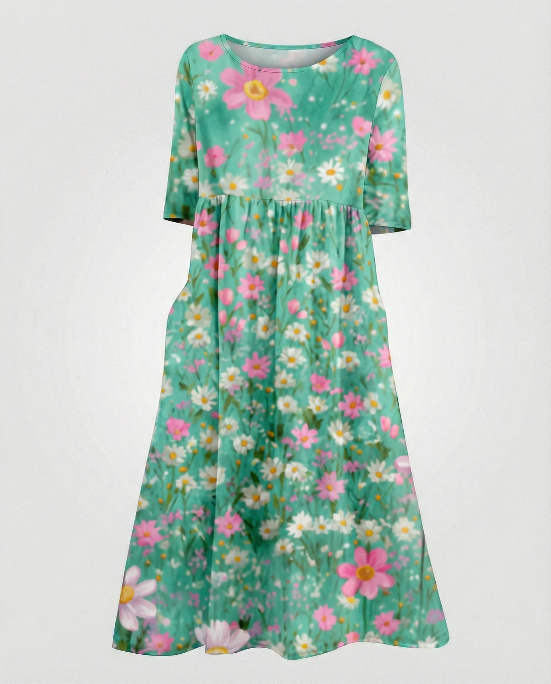 Damen Maxikleid A-Linie fließend - Image 27