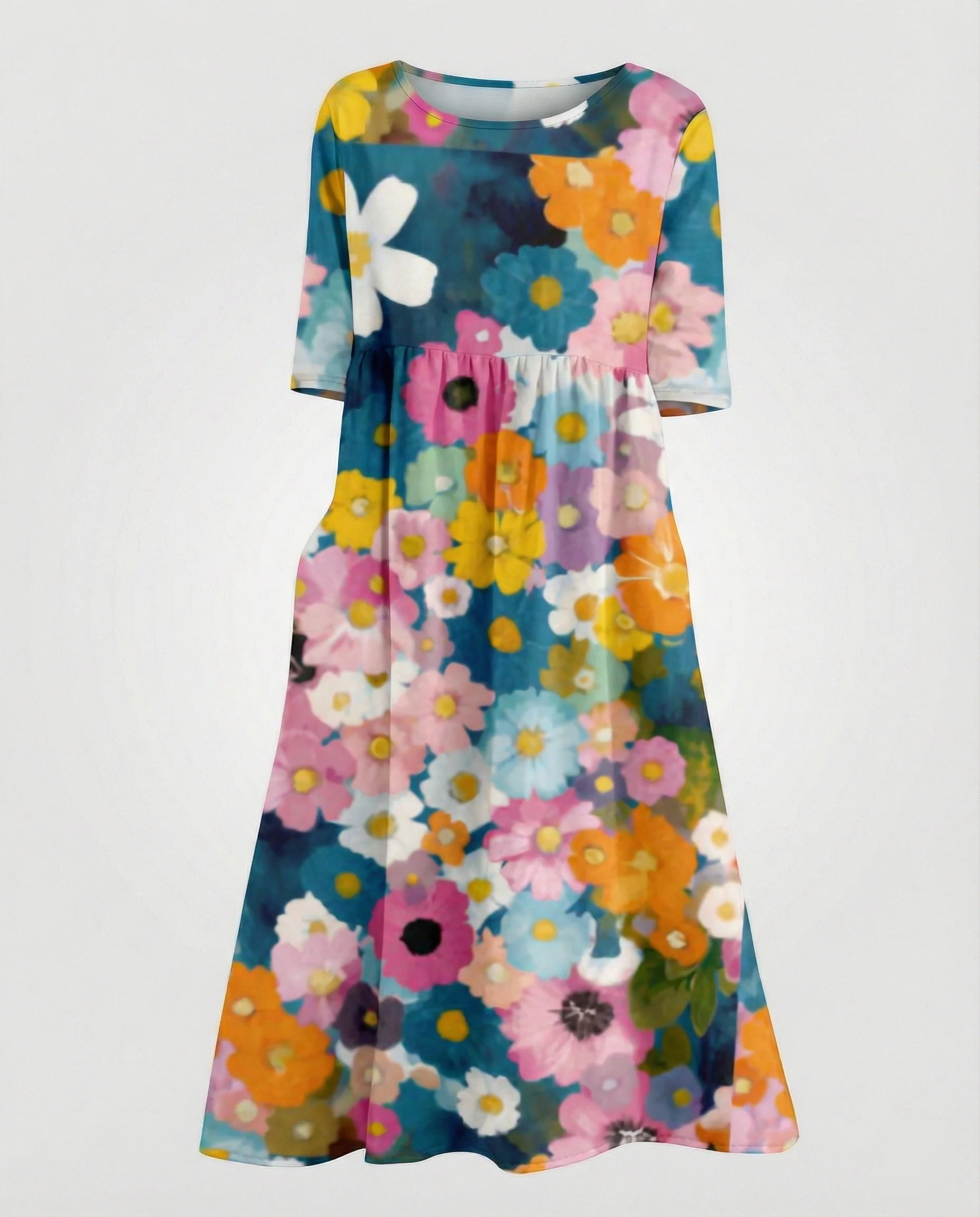 Damen Maxikleid A-Linie fließend - Image 35