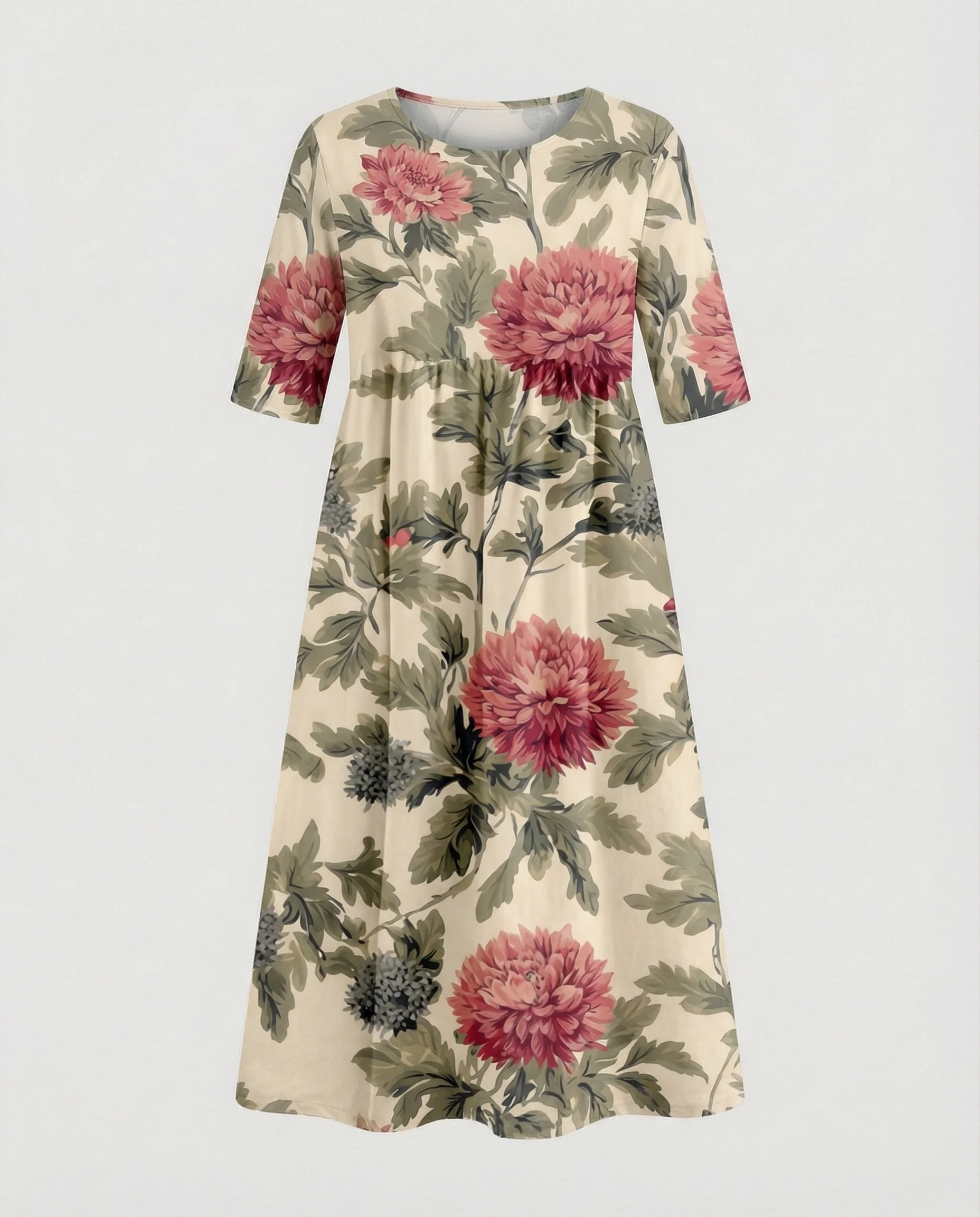 Damen Maxikleid A-Linie fließend - Image 40