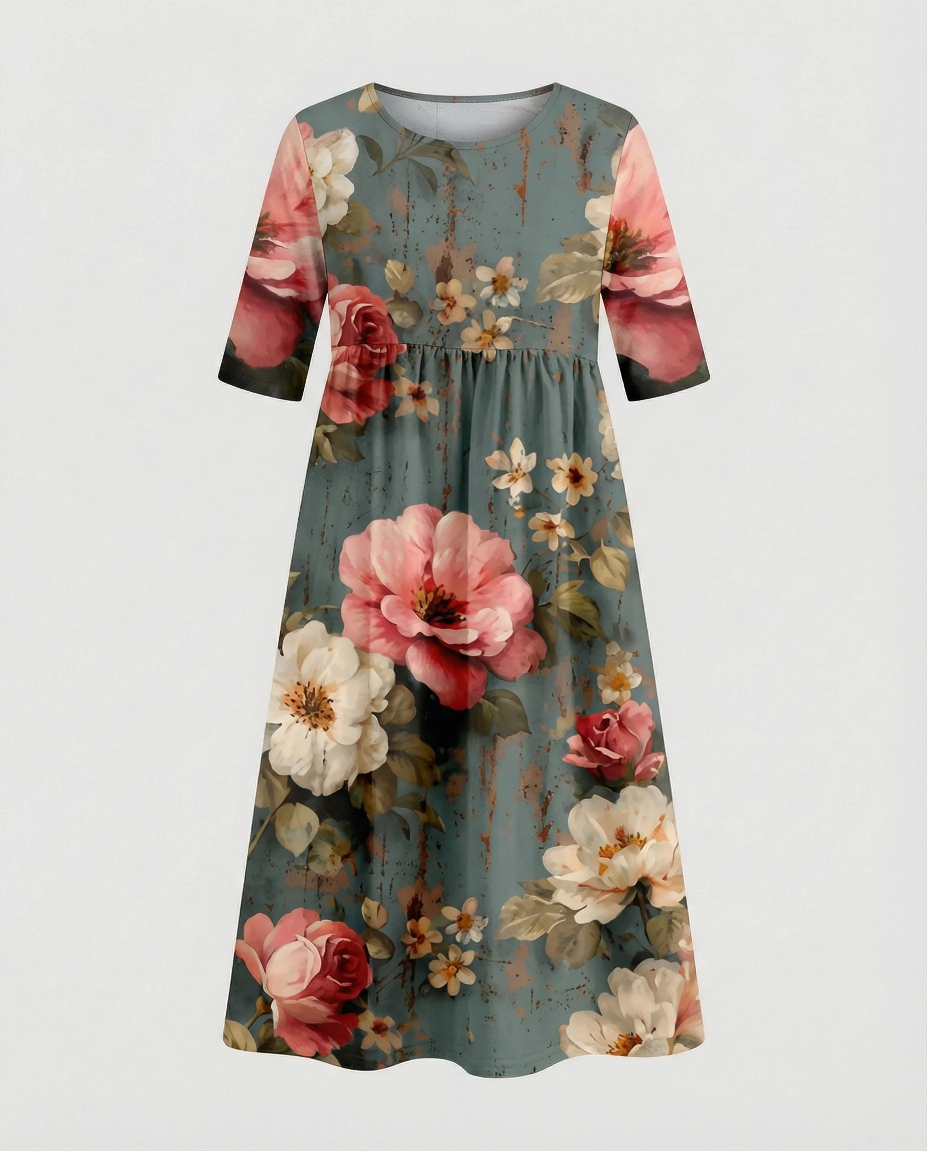 Damen Maxikleid A-Linie fließend - Image 43