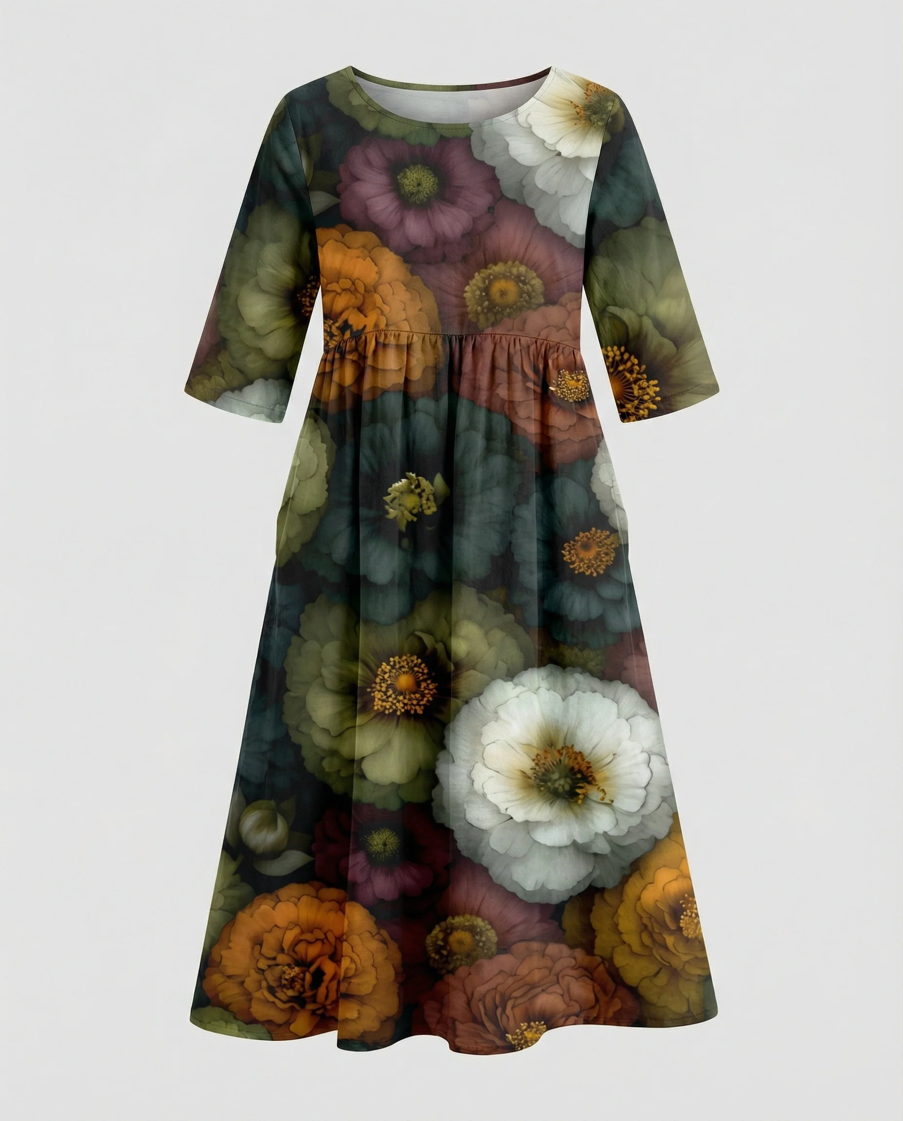 Damen Maxikleid A-Linie fließend - Image 46