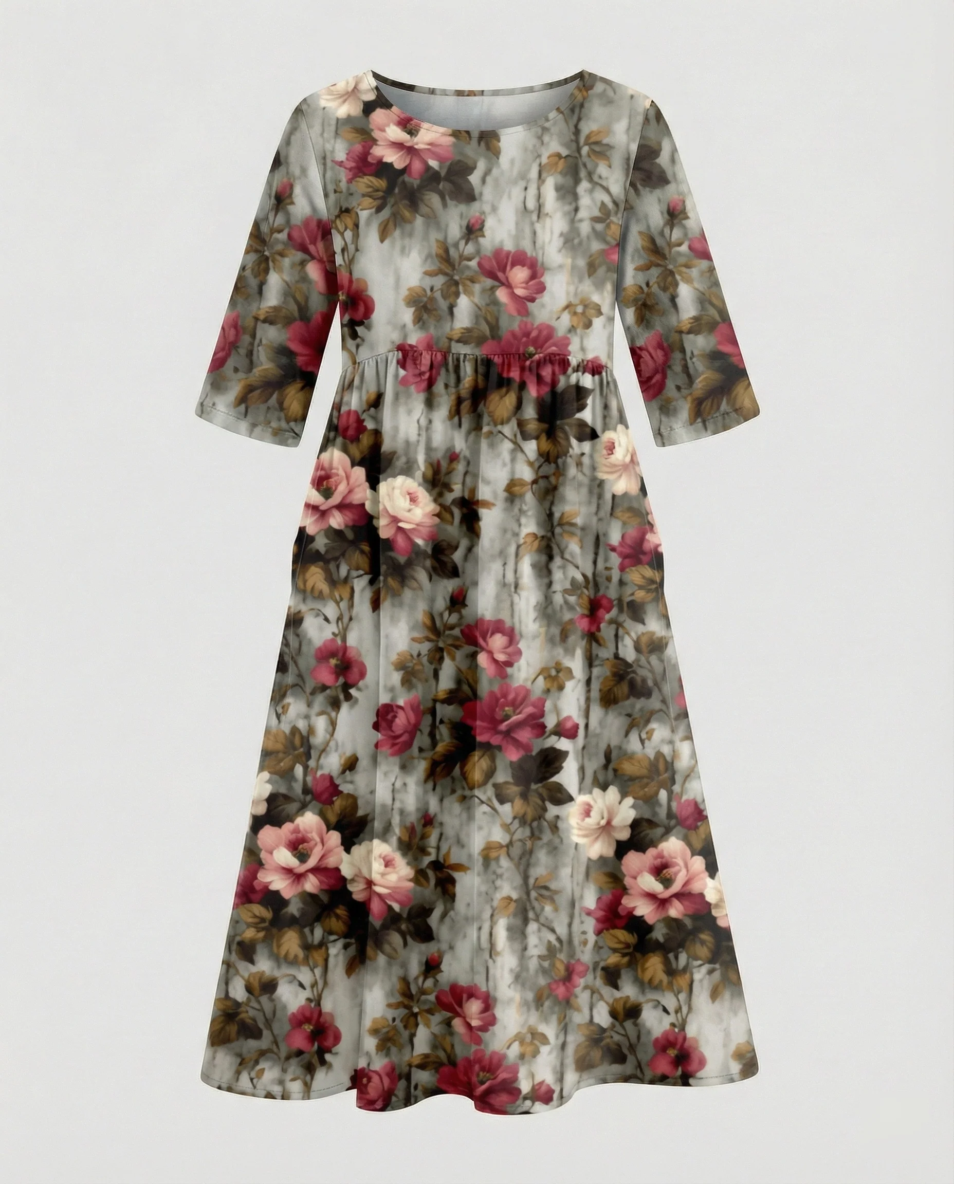 Damen Maxikleid A-Linie fließend - Image 52