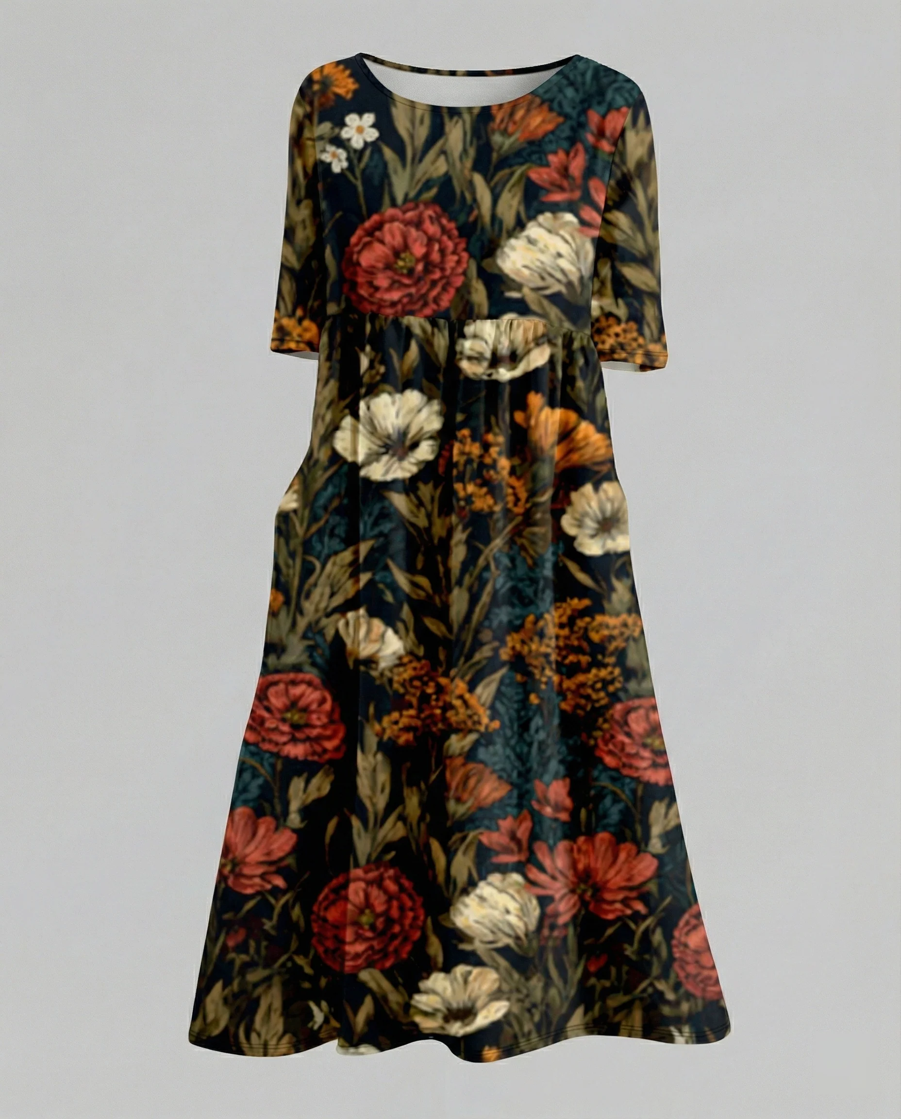 Damen Maxikleid A-Linie fließend - Image 7