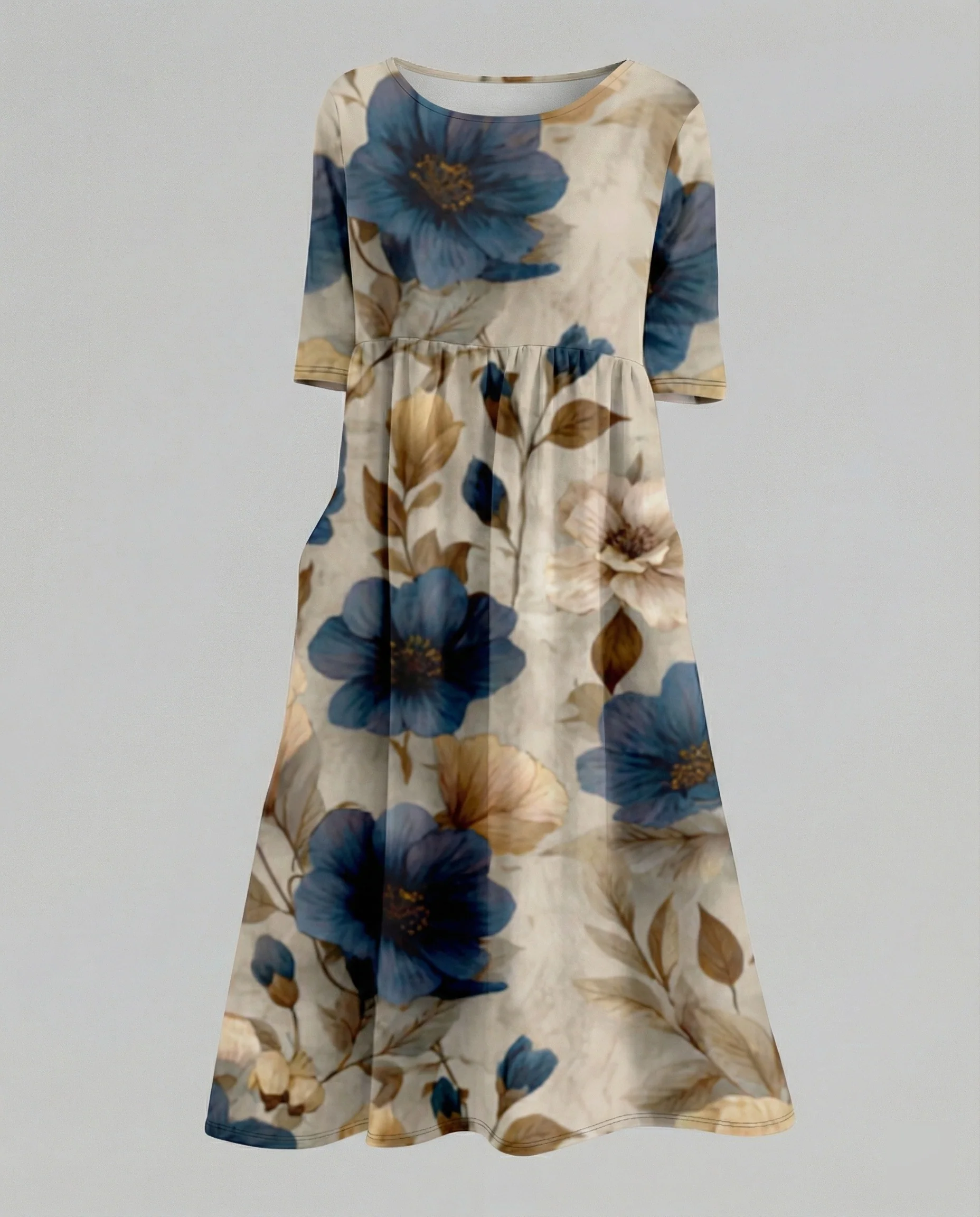 Damen Maxikleid A-Linie fließend - Image 8