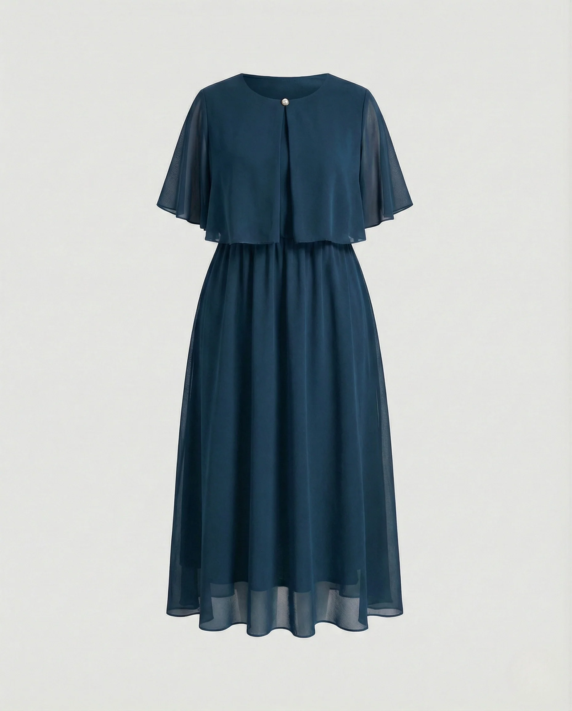 Damen Maxikleid mit Passe und Knopf - Image 6