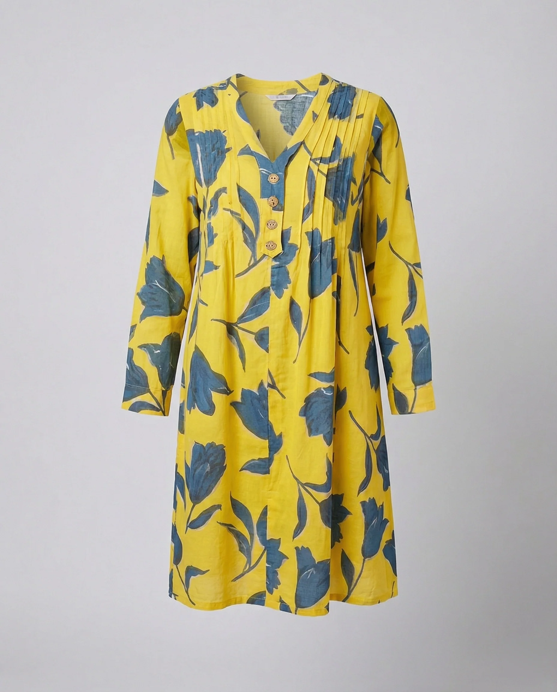 Damen Midikleid V-Ausschnitt fließend - Image 4