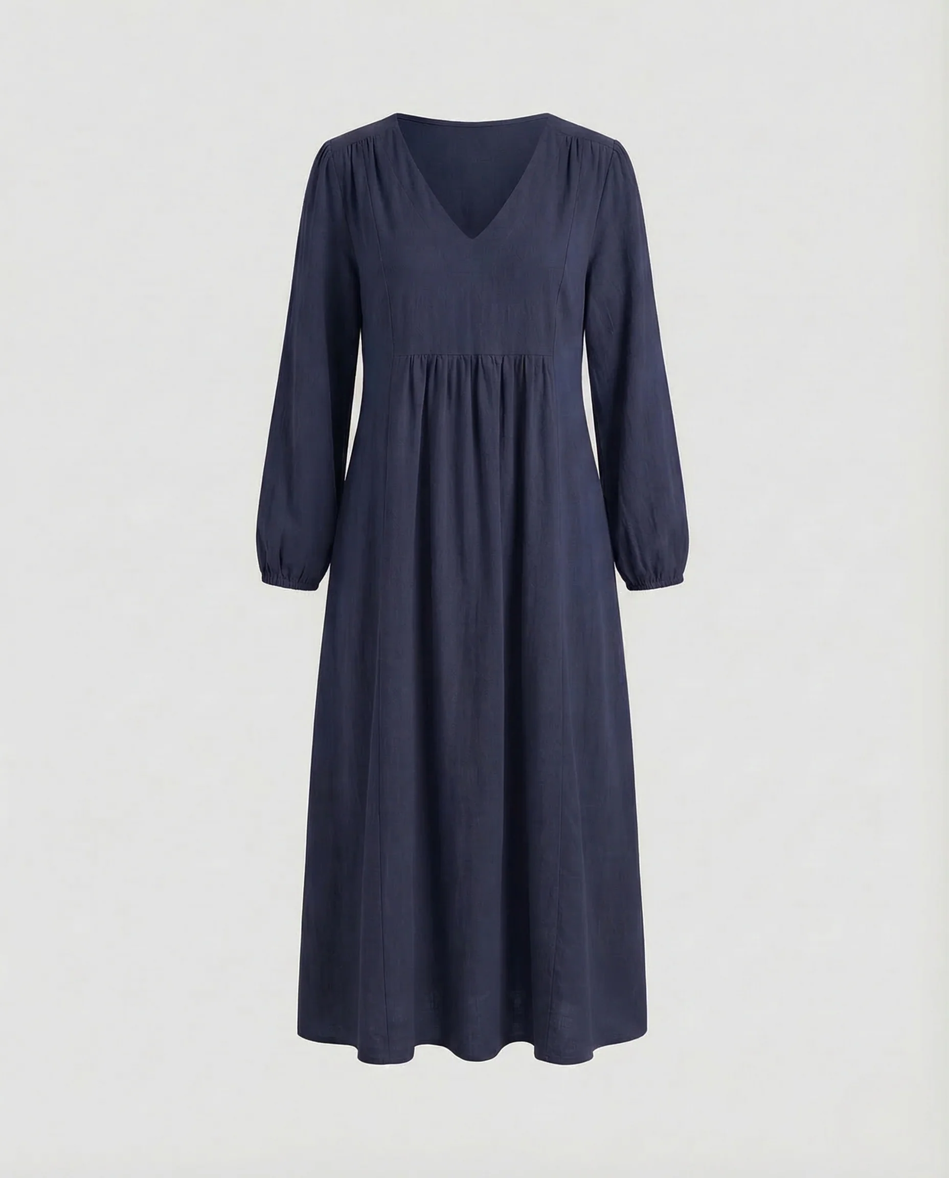 Damen Viskose Maxikleid V Ausschnitt Empire - Image 7
