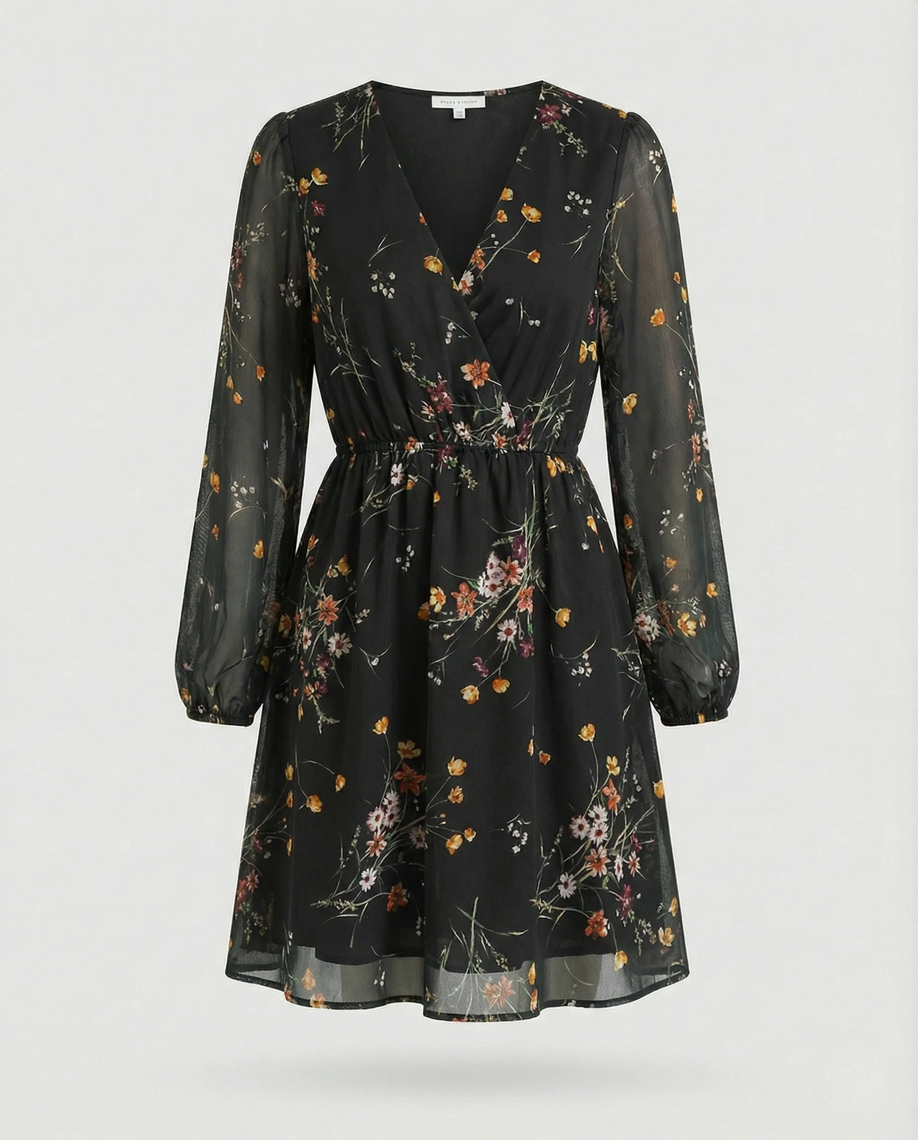 Damen Freizeitkleid floral Wickeloptik - Image 9