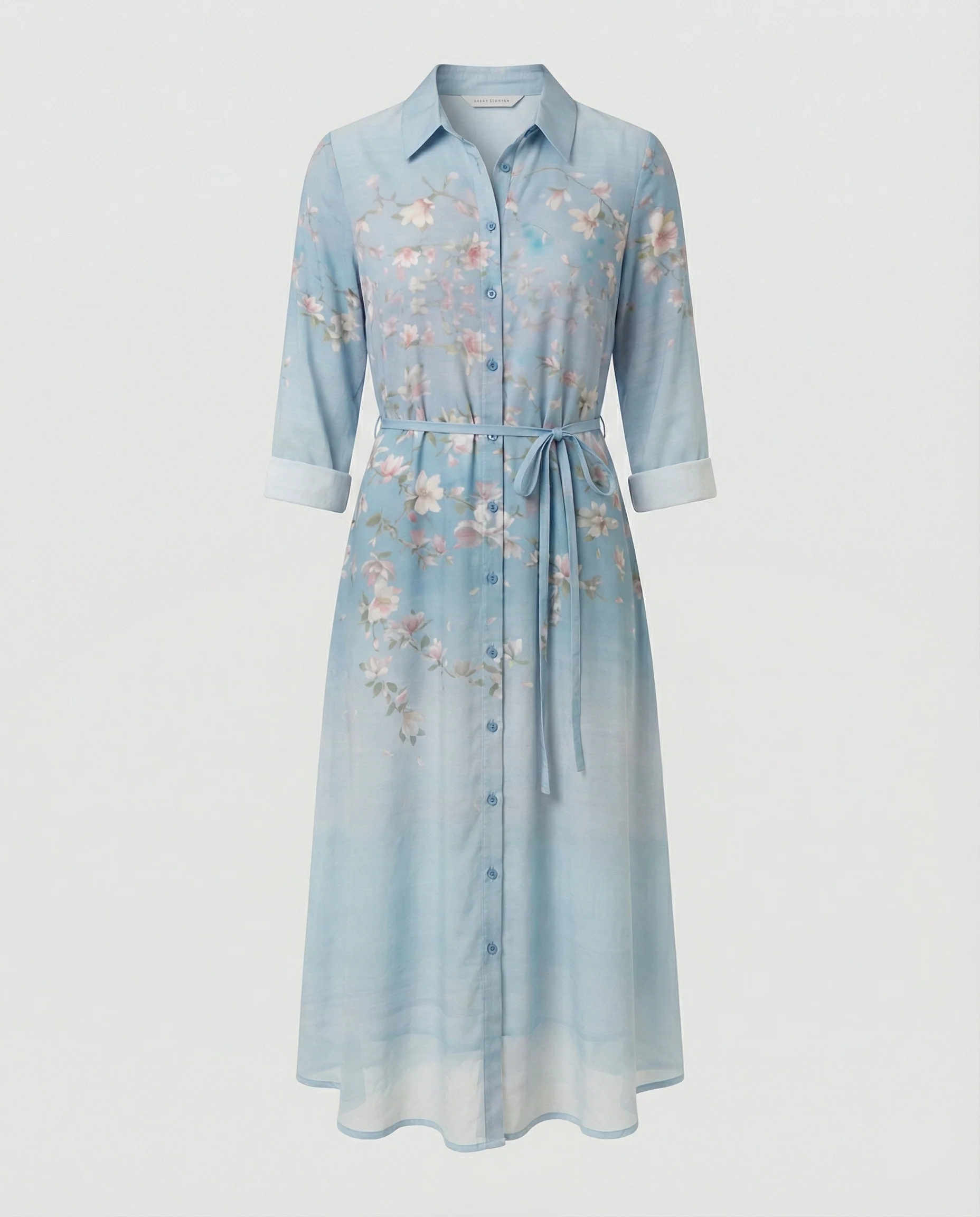 Maxikleid Damen Floral Leinenmix - Image 7