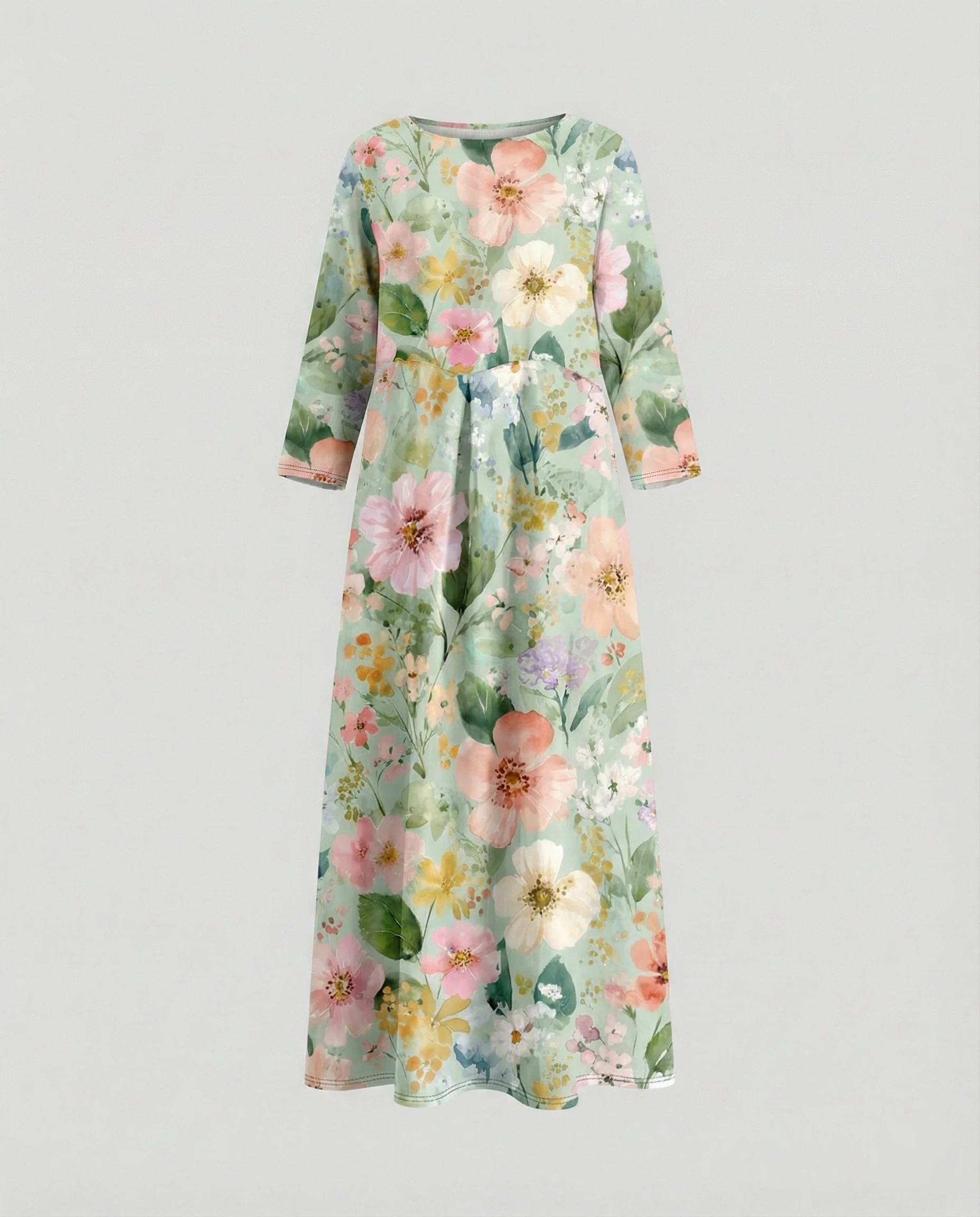 Damen Maxikleid floral mit Taschen - Image 11