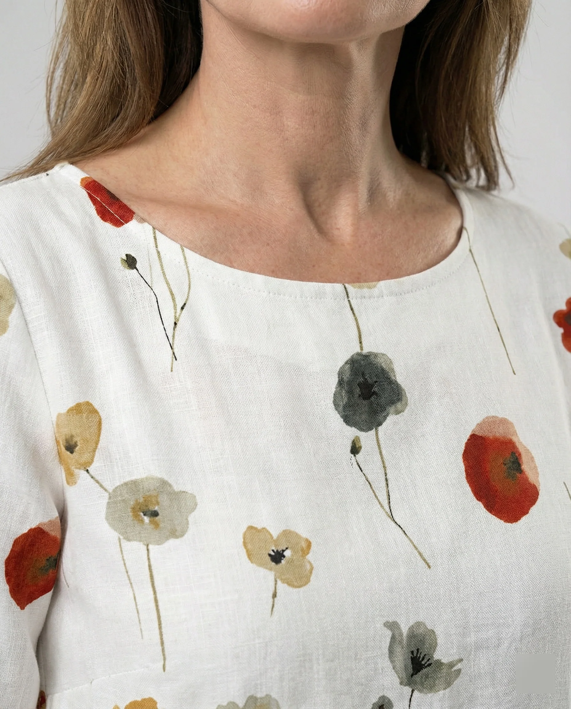 Damen Maxikleid floral mit Taschen - Image 14