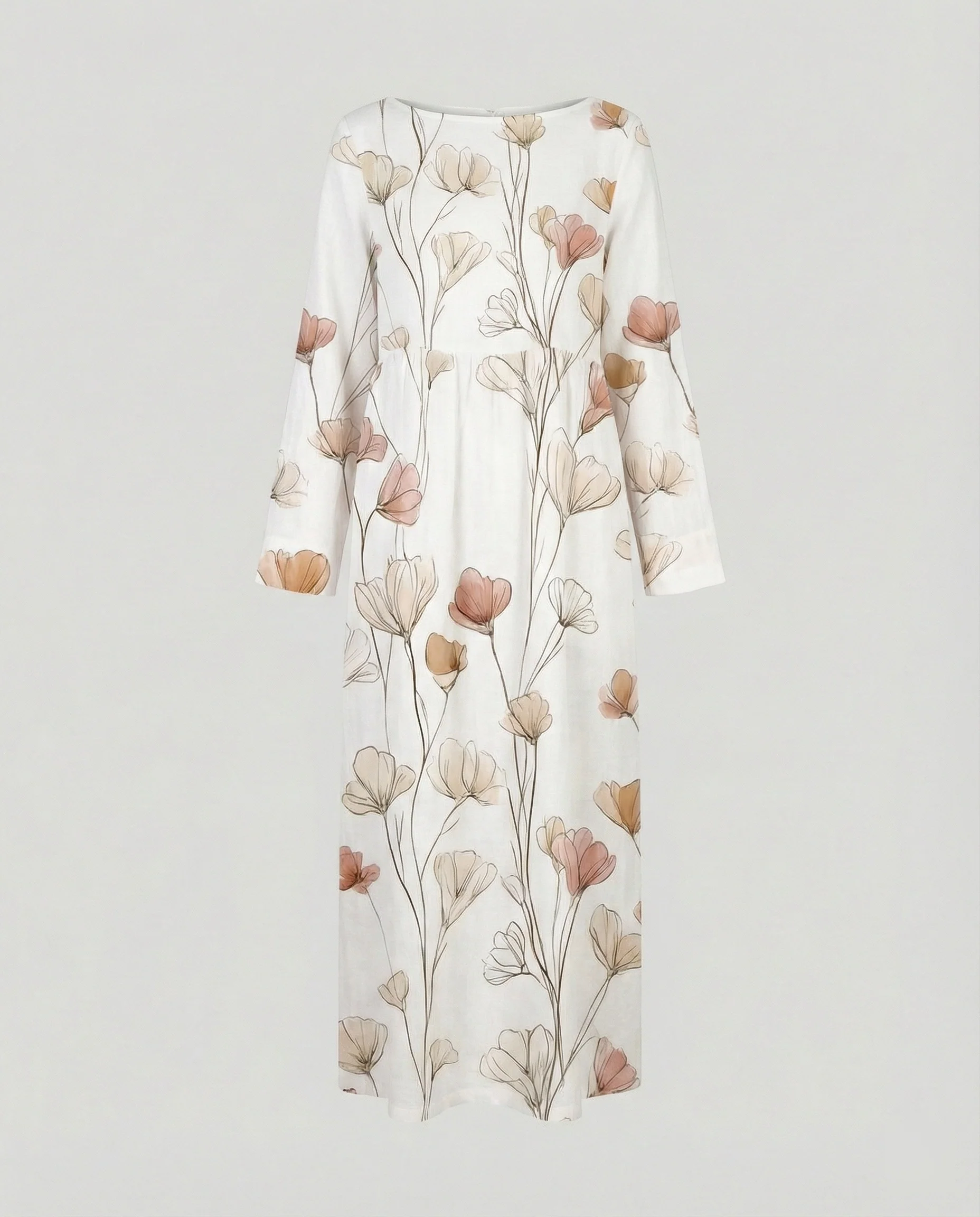 Damen Maxikleid floral mit Taschen - Image 24