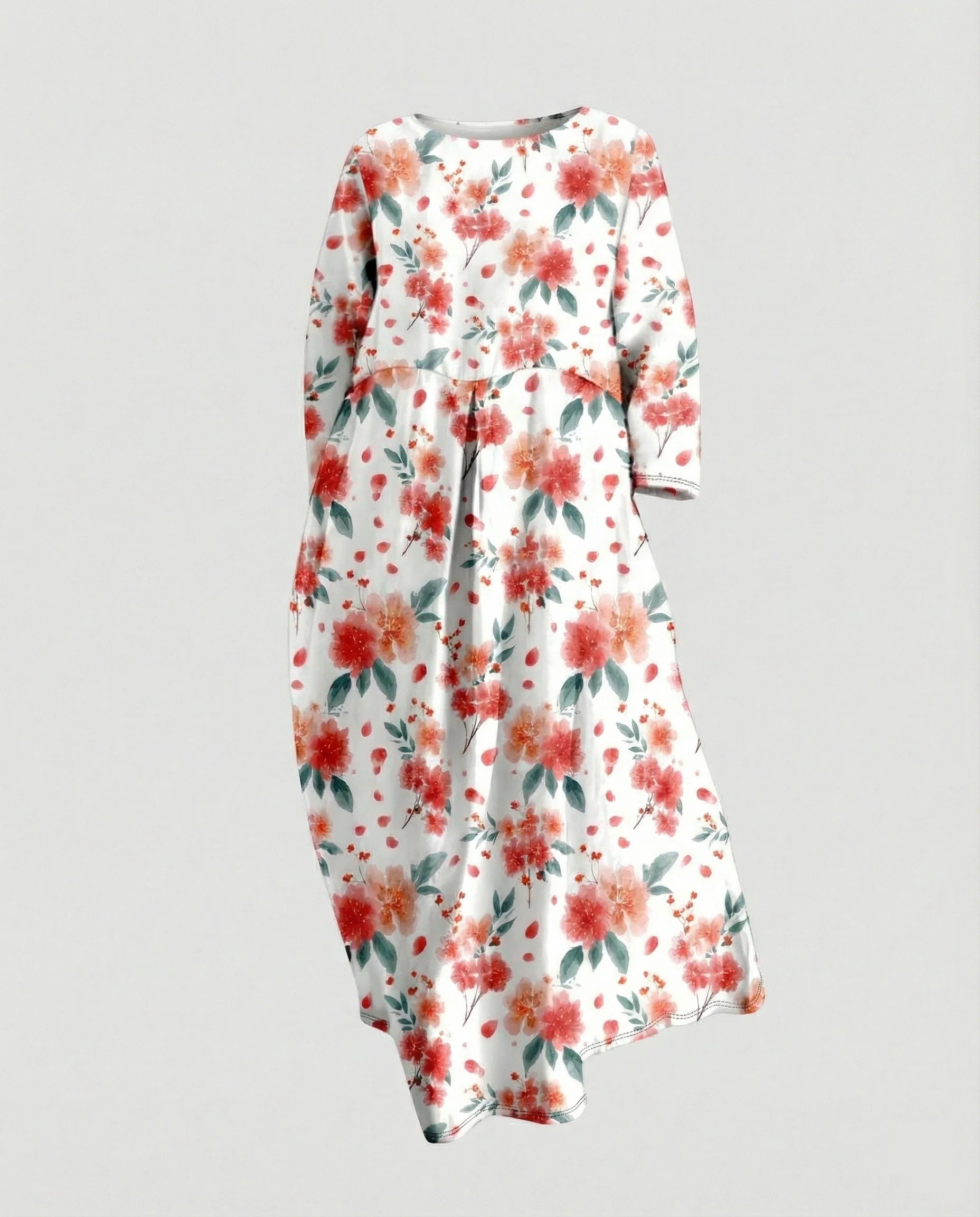 Damen Maxikleid floral mit Taschen - Image 27
