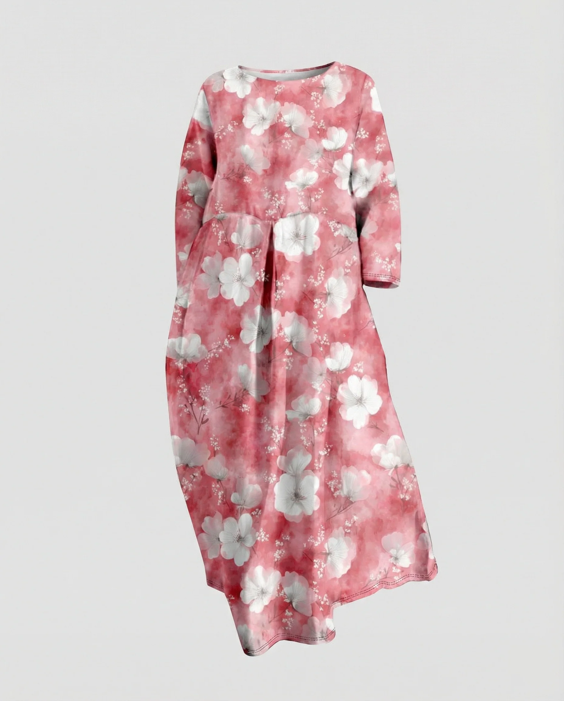Damen Maxikleid floral mit Taschen - Image 28